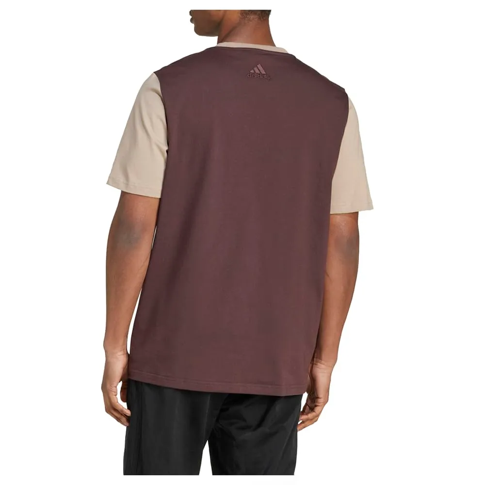 adidas M BL SJ T, Marrone Ombra/Blanch Cargo, S Tall - immagine 2