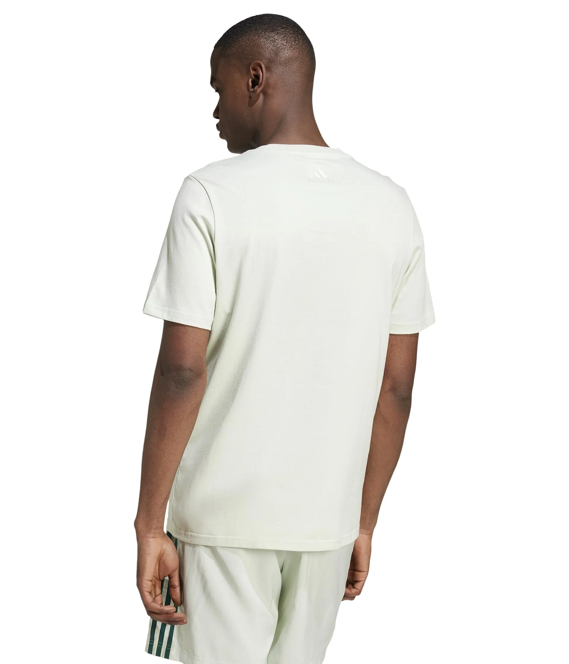 adidas Maglietta a Maniche Corte da Uomo, Verde Lino/Verde Universitario, M - immagine 2