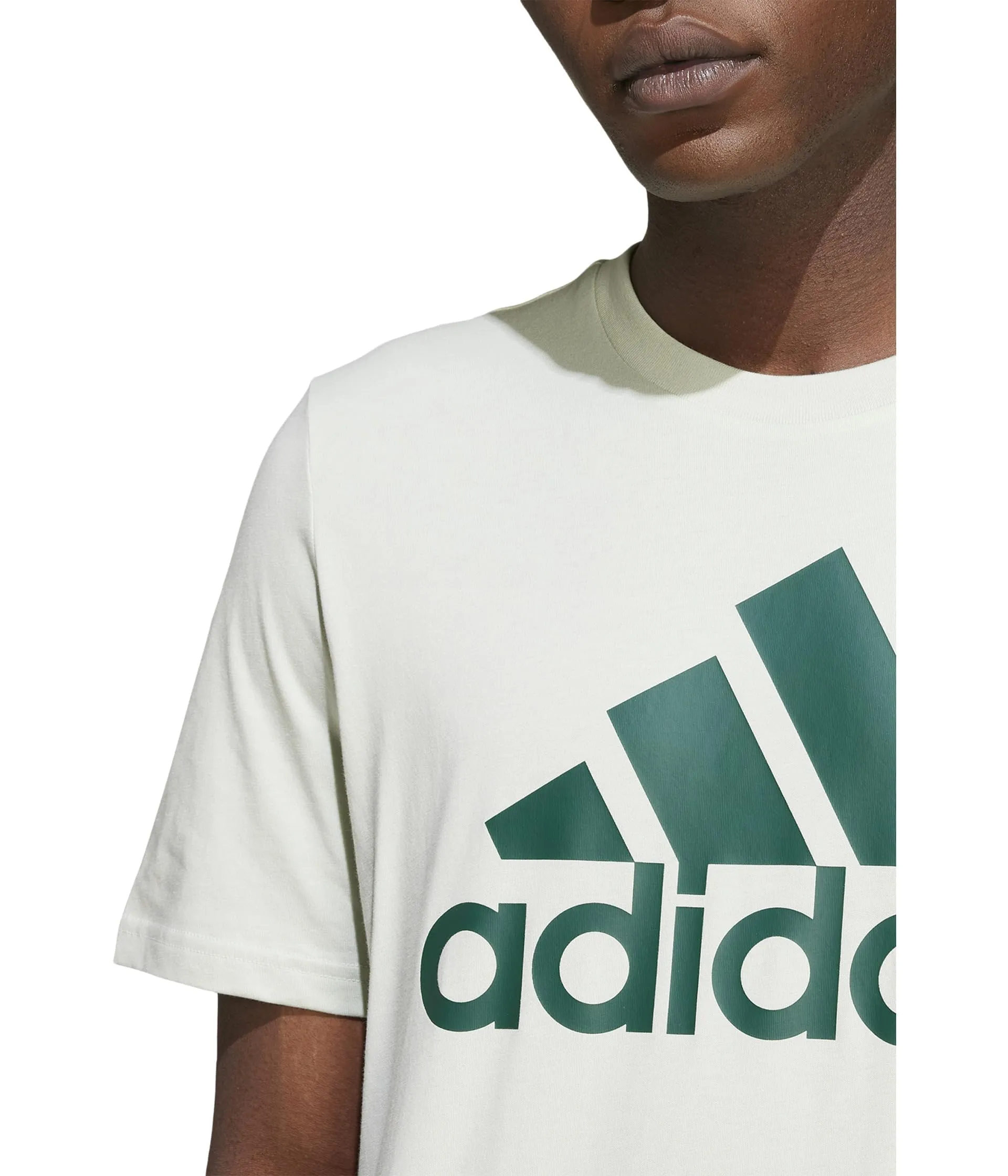 adidas Maglietta a Maniche Corte da Uomo, Verde Lino/Verde Universitario, M - immagine 3