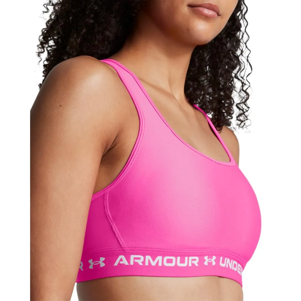 Under Armour Reggiseno Sportivo Donna Crossback Mid Impact Rosa Ribelle - immagine 7