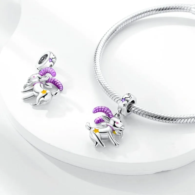 TINSLO Bead Charm Ciondolo Argento Sterling 925 con Cubic Zirconia per Braccialetti e Collane Europei - immagine 2