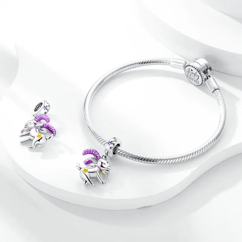 TINSLO Bead Charm Ciondolo Argento Sterling 925 con Cubic Zirconia per Braccialetti e Collane Europei - immagine 3