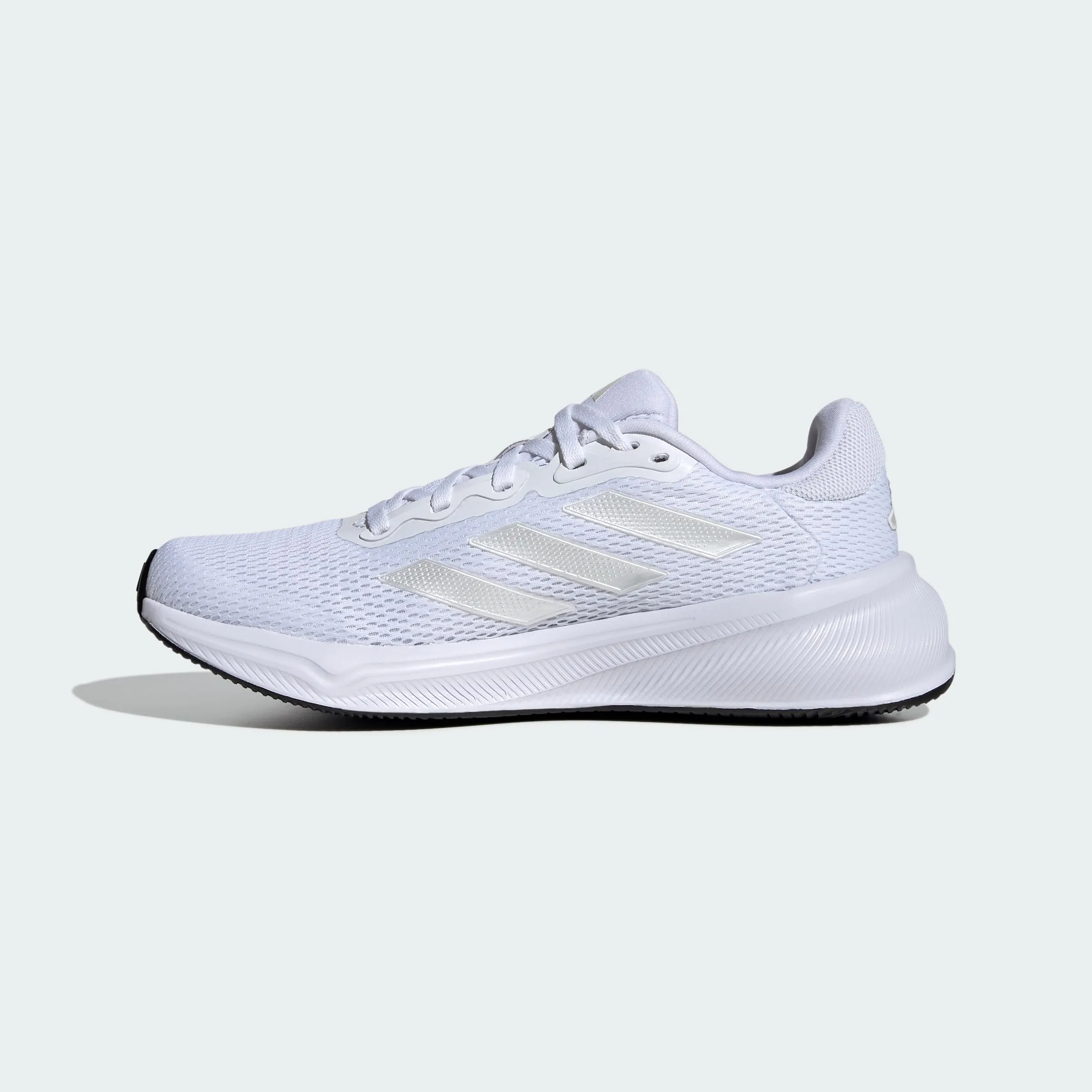 adidas Women's Response Running Sneaker, White/Zero Metallic/Dash Grey, 11 - immagine 3