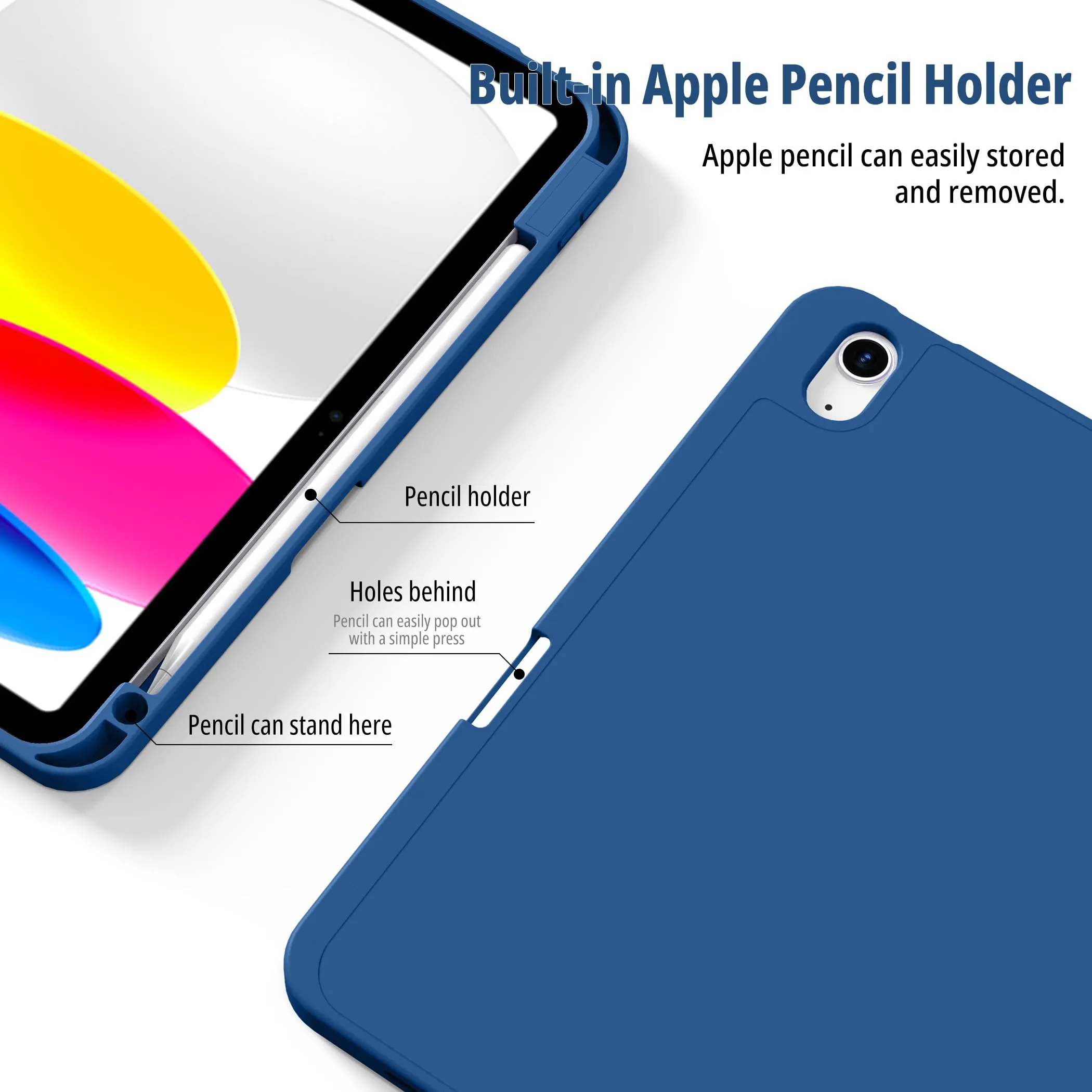 CACOE Cover per iPad 11 Generazione (A16) / iPad 10 Generazione 10.9 (2022) - immagine 3