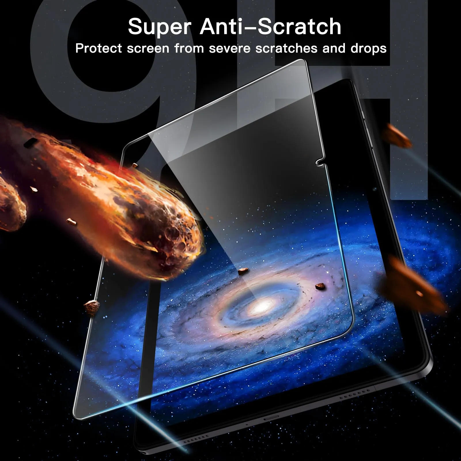 JETech Pellicola Protettiva in Vetro Temperato per Samsung Galaxy Tab A11+/A9+ 11 pollici, 2 Pezzi - immagine 4