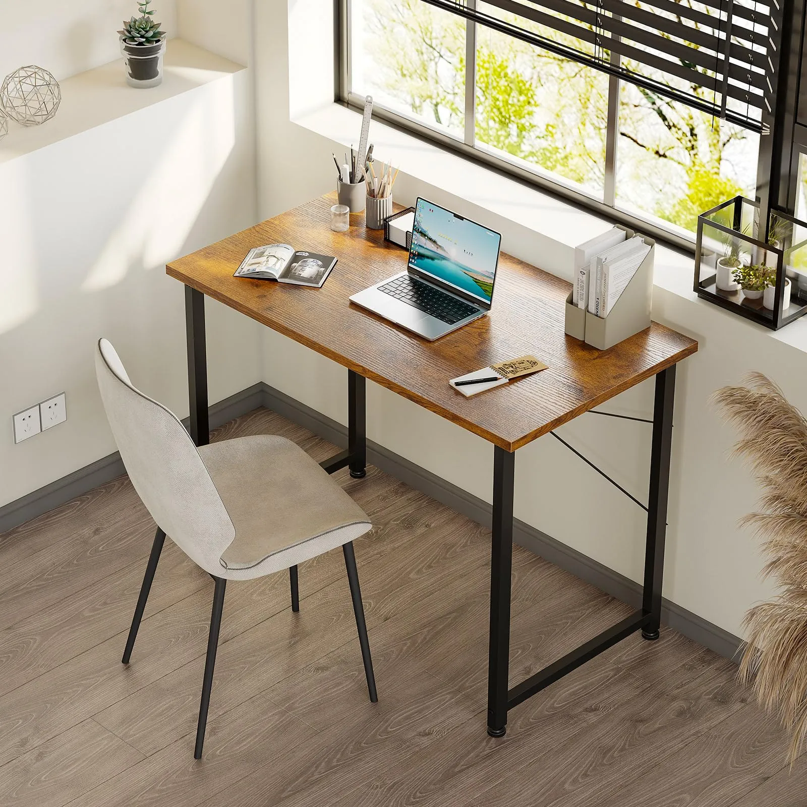 ODK Scrivania per Computer, 80 x 40 cm, Marrone - immagine 3
