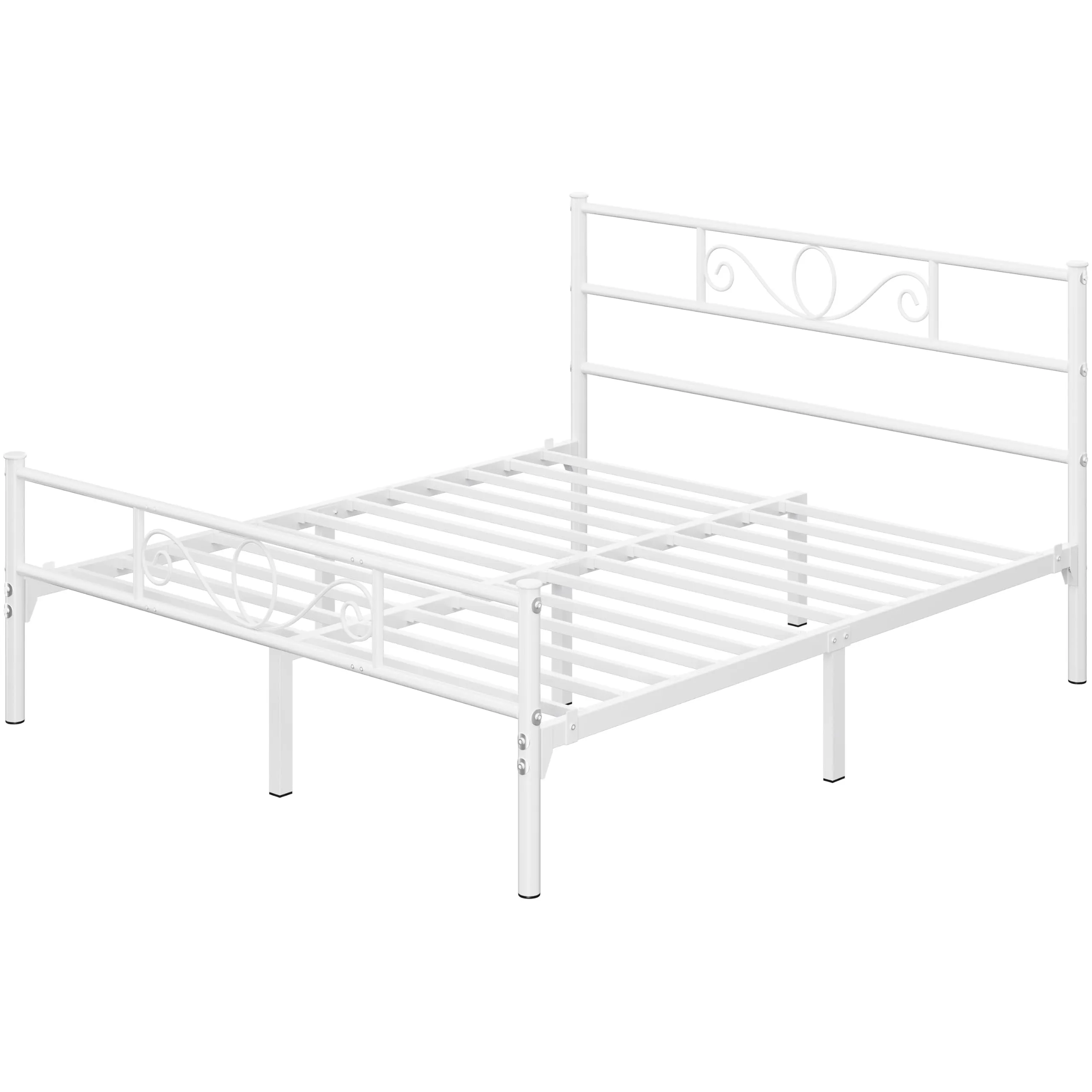 Yaheetech Struttura Letto Matrimoniale in Ferro 160 x 200 cm - immagine 9