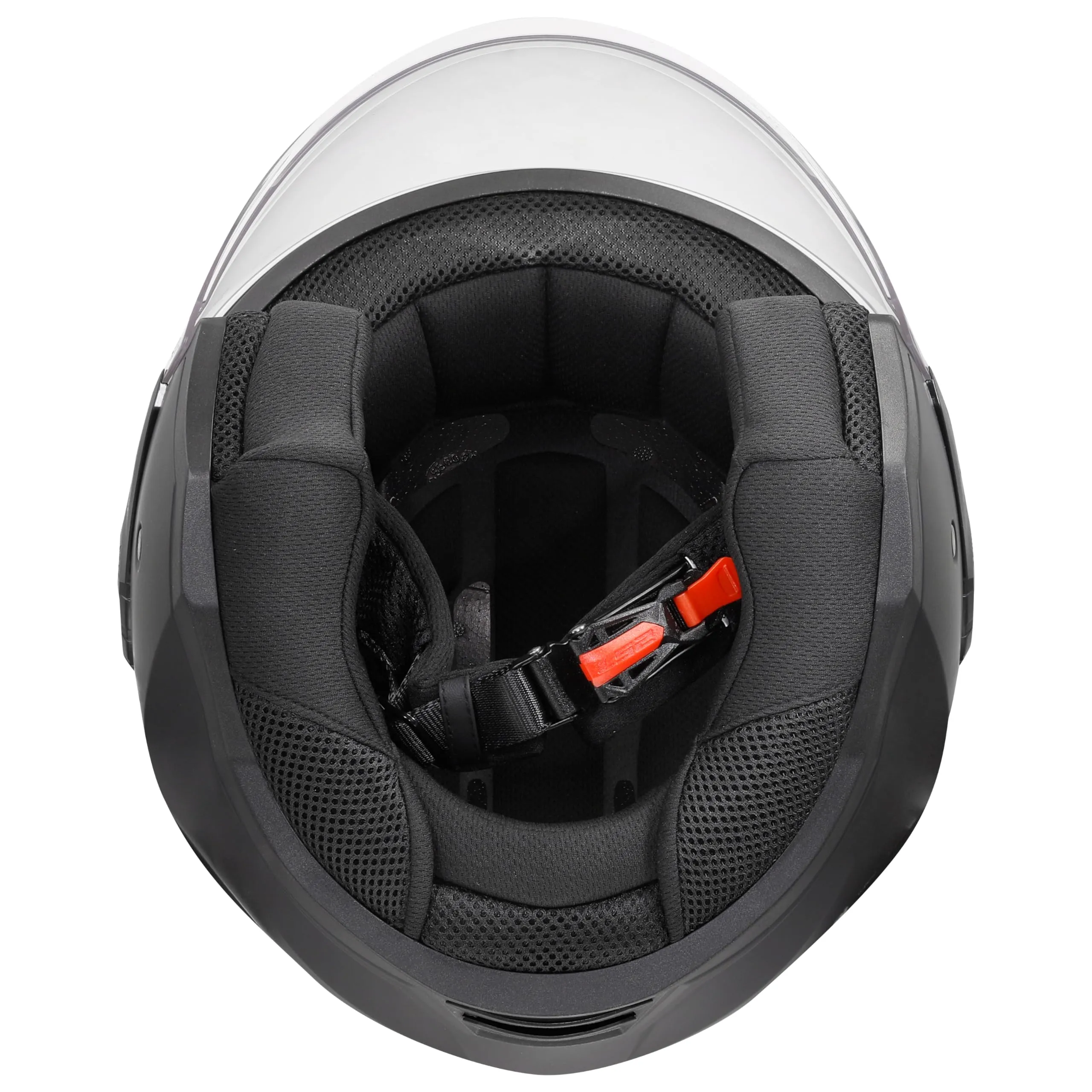 LS2 Airflow II Solid Jet Motorcycle Helmet, Matt Black, M - immagine 7
