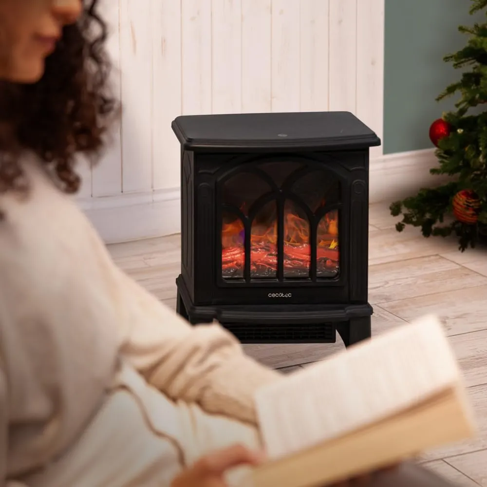 Cecotec ReadyWarm 1500 Flames Camino Elettrico, 1500 W, 2 Livelli di Potenza, Termostato Regolabile, Copertura 20 m2 - immagine 8