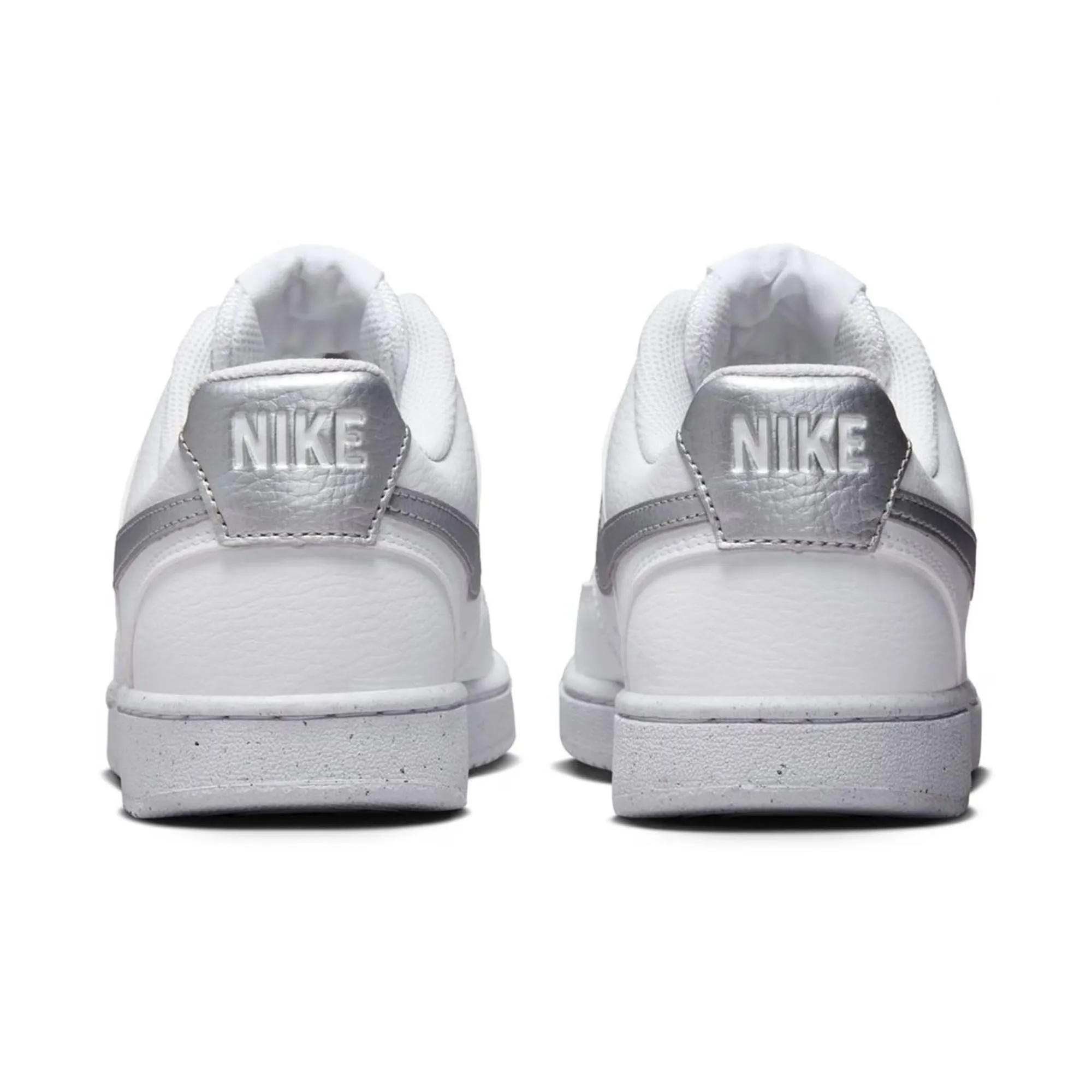 Nike W Court Vision Lo NN, Bianco, Argento Metallizzato, 36.5 EU - immagine 4