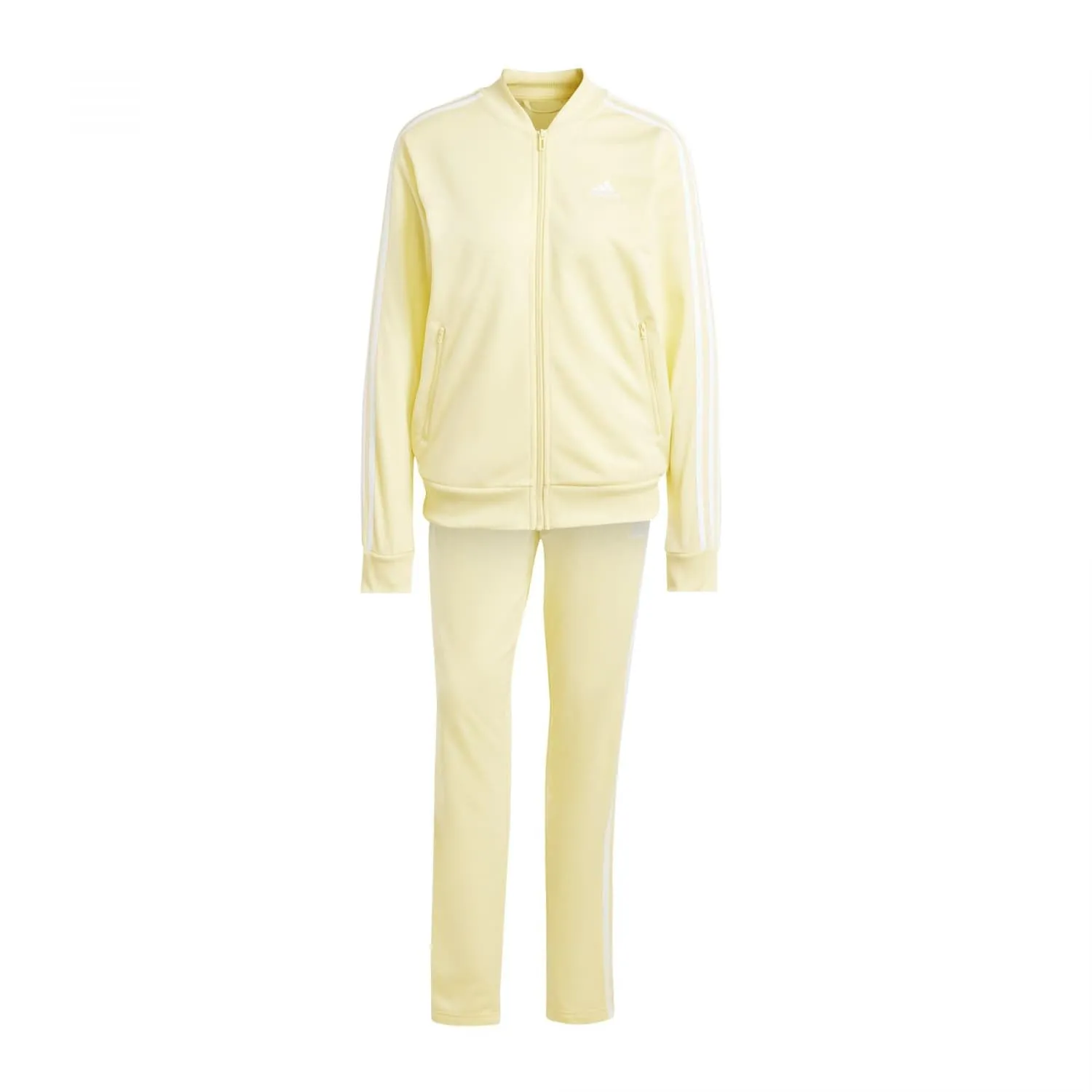 adidas Essentials 3-Stripes Track Suit, Almost Yellow/White, XXL Women - immagine 1