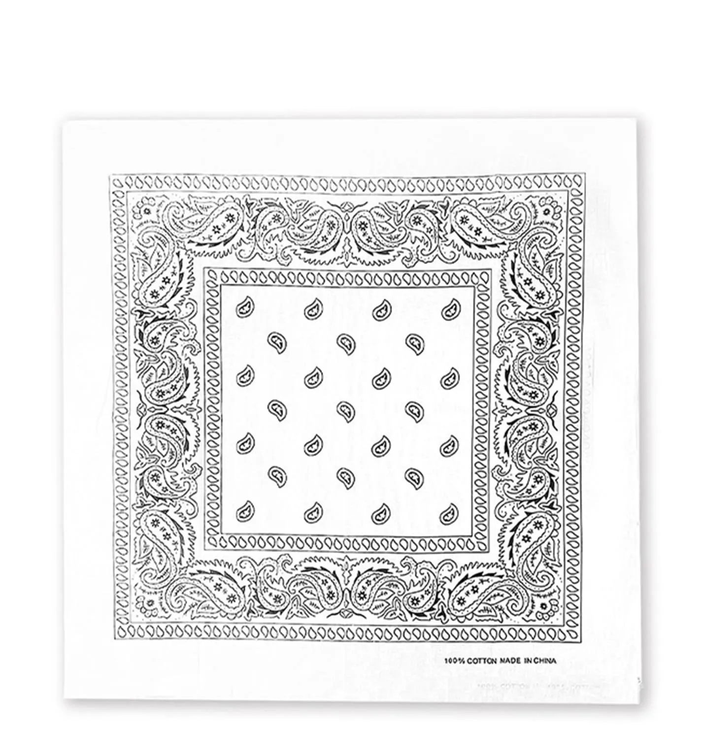 JOPHY & CO. Bandana 100% Cotone Set 3 pz, Paisley, Bianco, COD. A644 - immagine 4