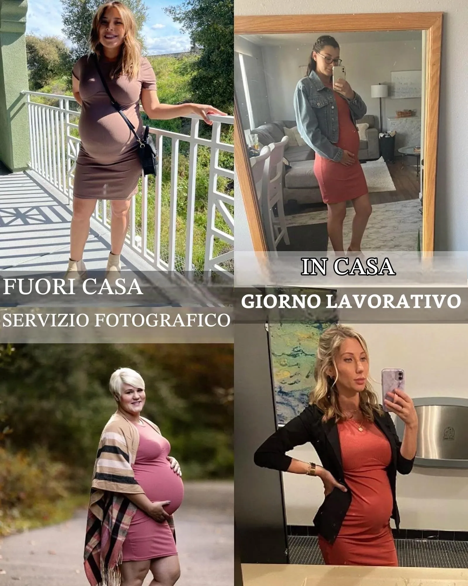 Ekouaer Abito Premaman Manica Corta Nero L - immagine 7