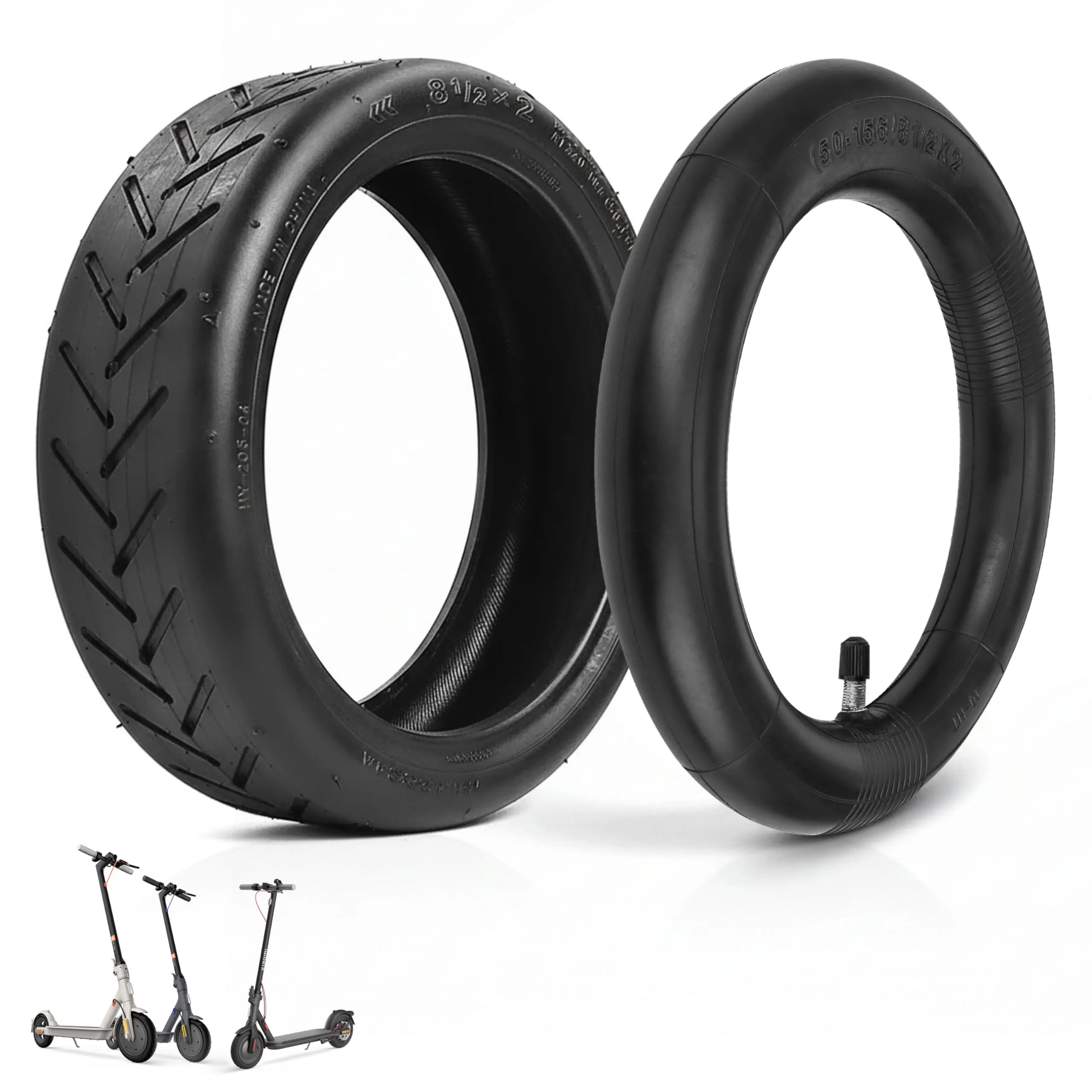 ANSENI Gomme Monopattino Xiaomi 8.5 Pollici 50/70-6.1, Copertone e Camera d'aria per Xiaomi M365, Pro2, 1S, Essential - immagine 1