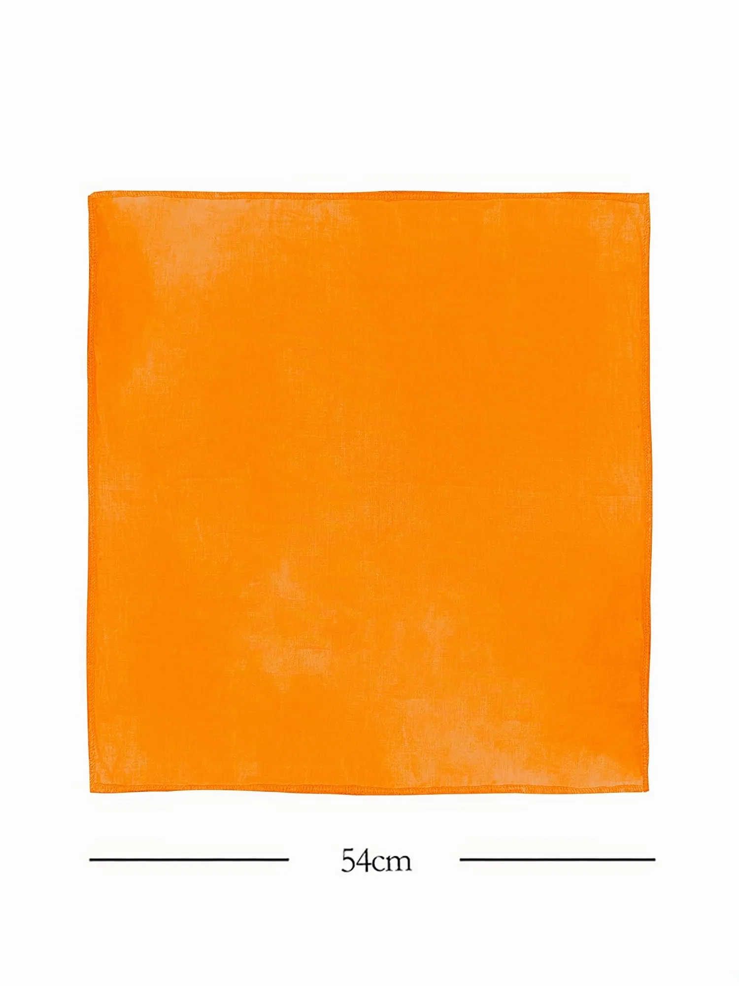 JOPHY & CO. Bandana 100% Cotone, Set 3 pz, Tinta Unica, Arancione, COD. A644 - immagine 3