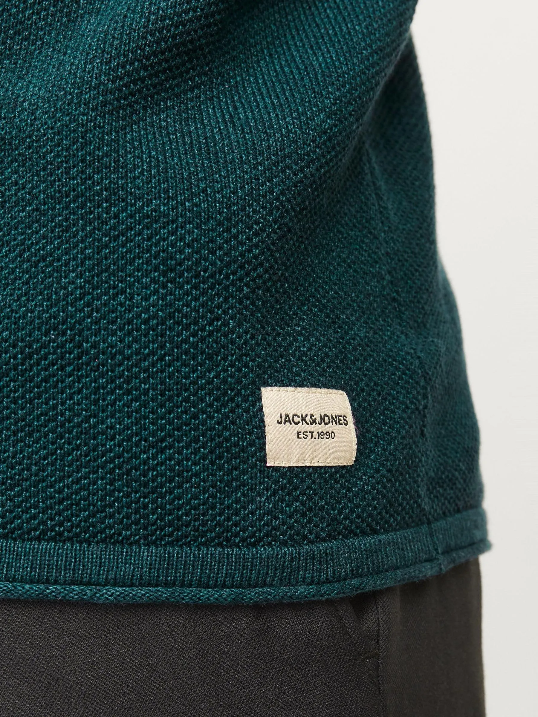 Jack & Jones JJEHILL Knit Crew Neck Noos Sweater - Deep Teal, M - immagine 6