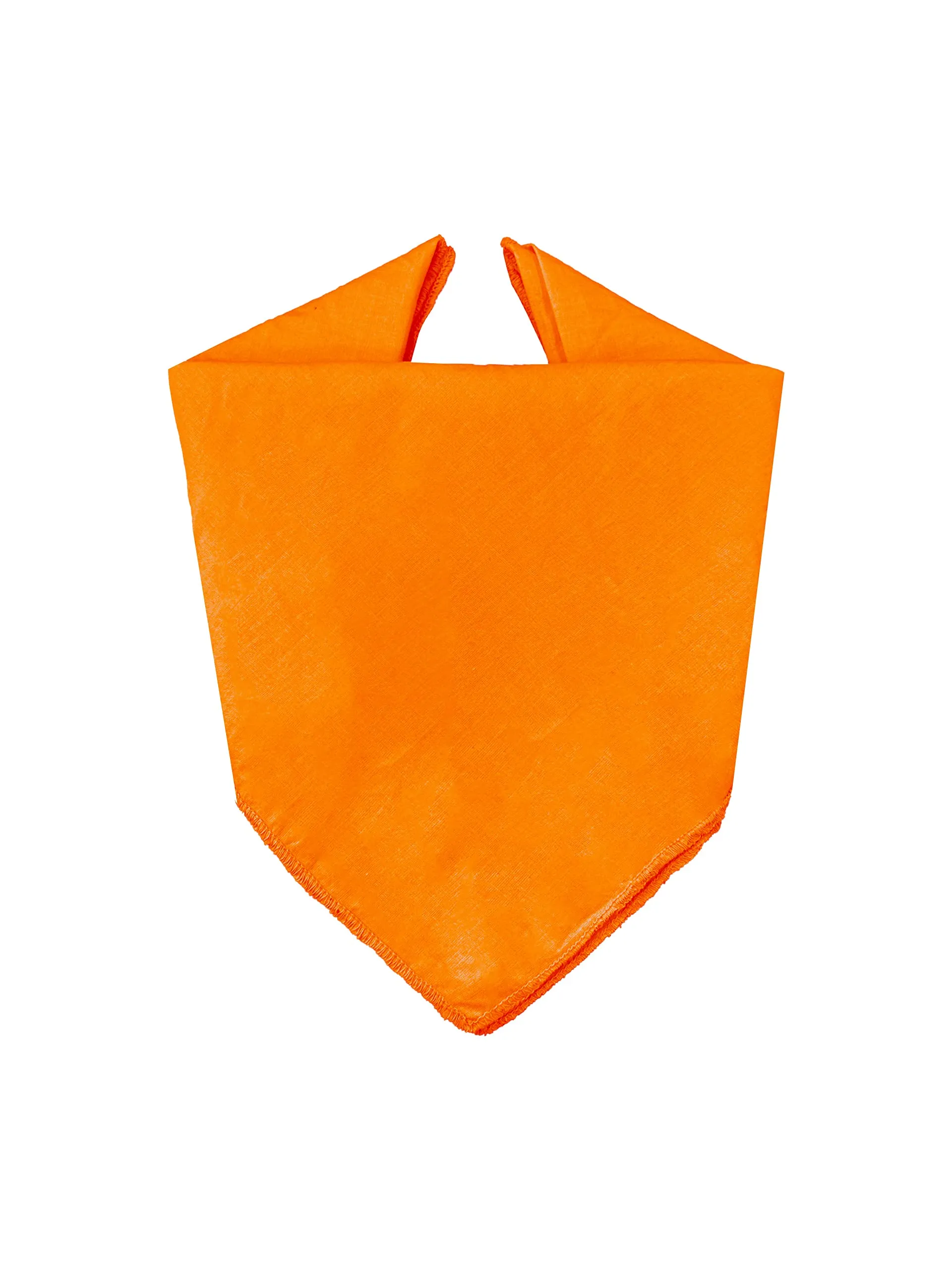 JOPHY & CO. Bandana 100% Cotone Tinta Unita Arancione Set 10 pz COD. A644 - immagine 2
