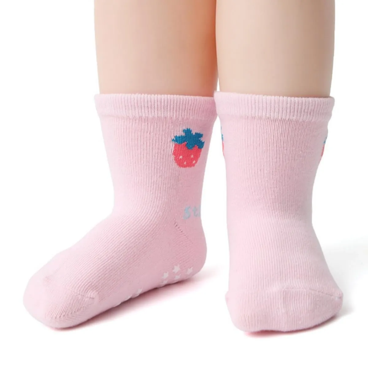 HaimoBurg Calze Antiscivolo in Cotone Traspirante per Bambini, 12 Paia, 1-5 Anni - immagine 2