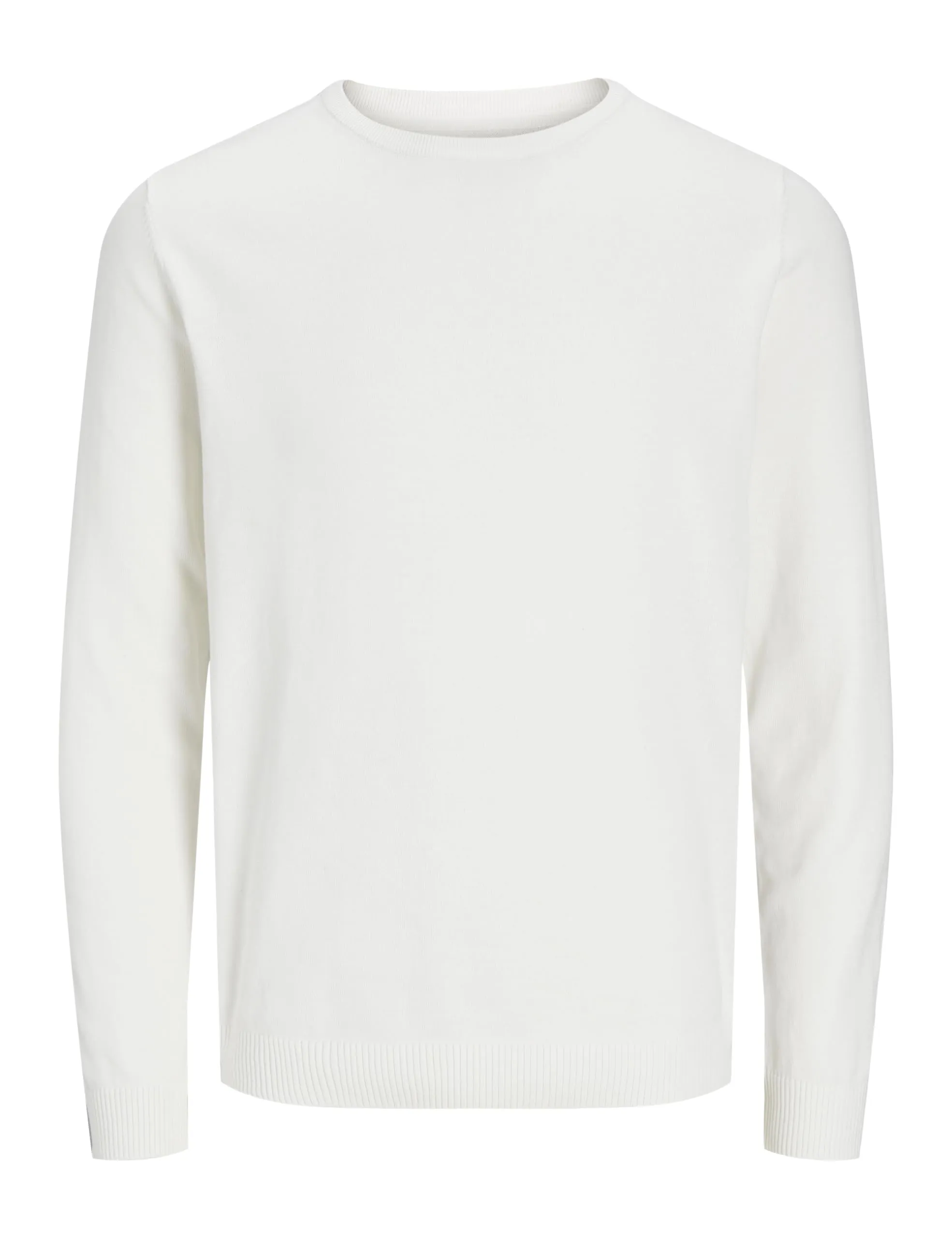 Jack & Jones Maglione da Uomo Scollo Rotondo Tinta Unita Cloud Dancer, S - immagine 1