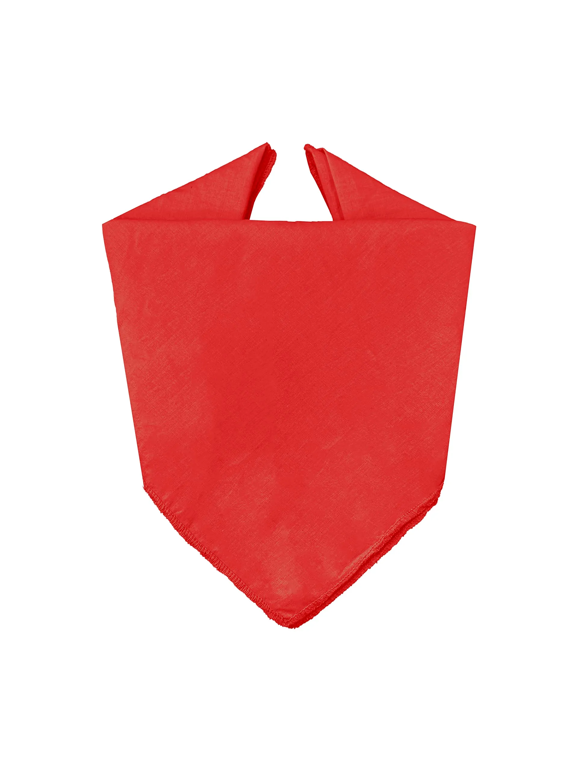 JOPHY & CO. Bandana 100% Cotone, Set 3 pz, Tinta Unita, Rosso, Cod. A644 - immagine 2