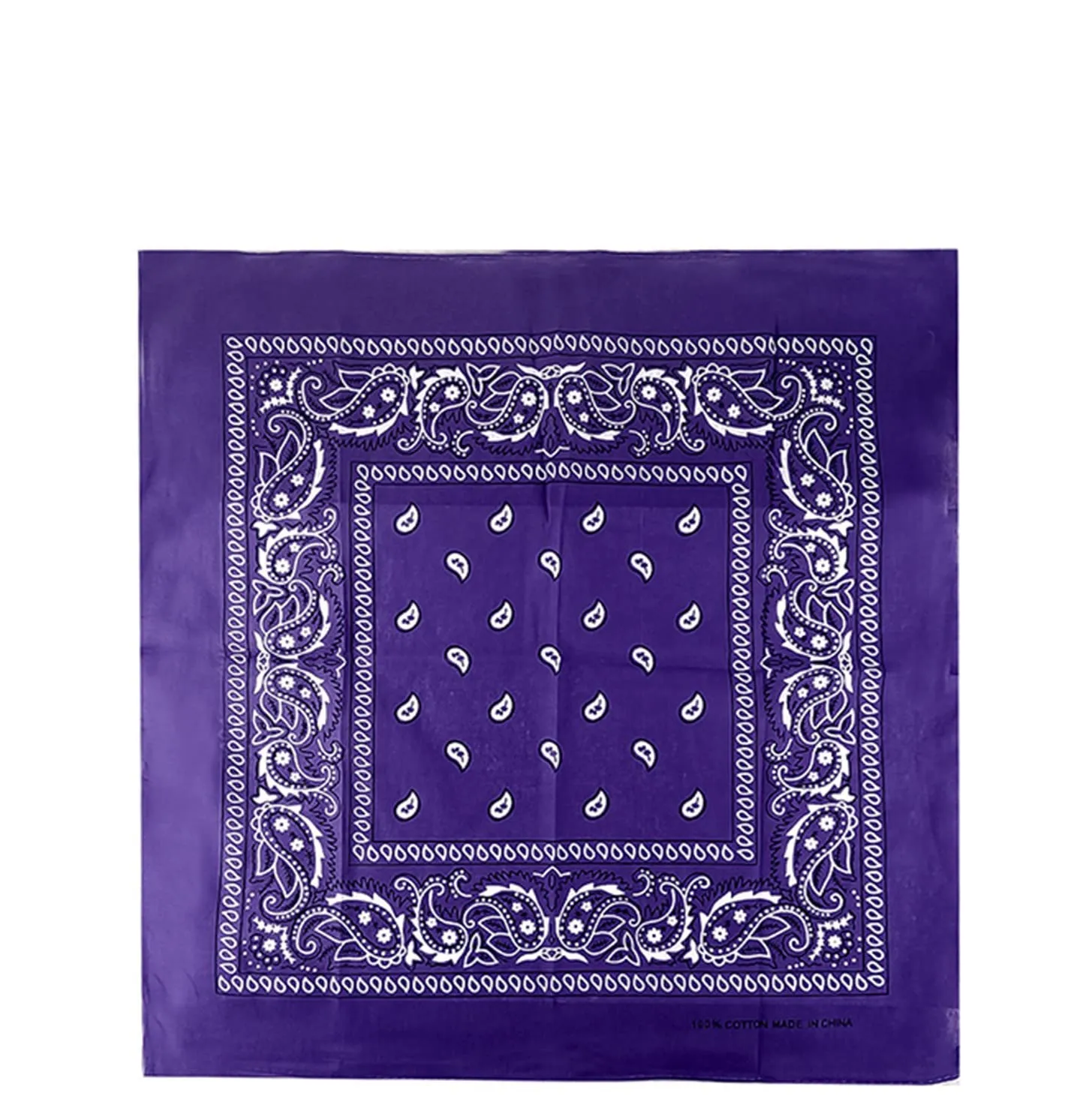 JOPHY & CO. Bandana 100% Cotone Paisley Viola, Set 5 pz, COD. A644 - immagine 3