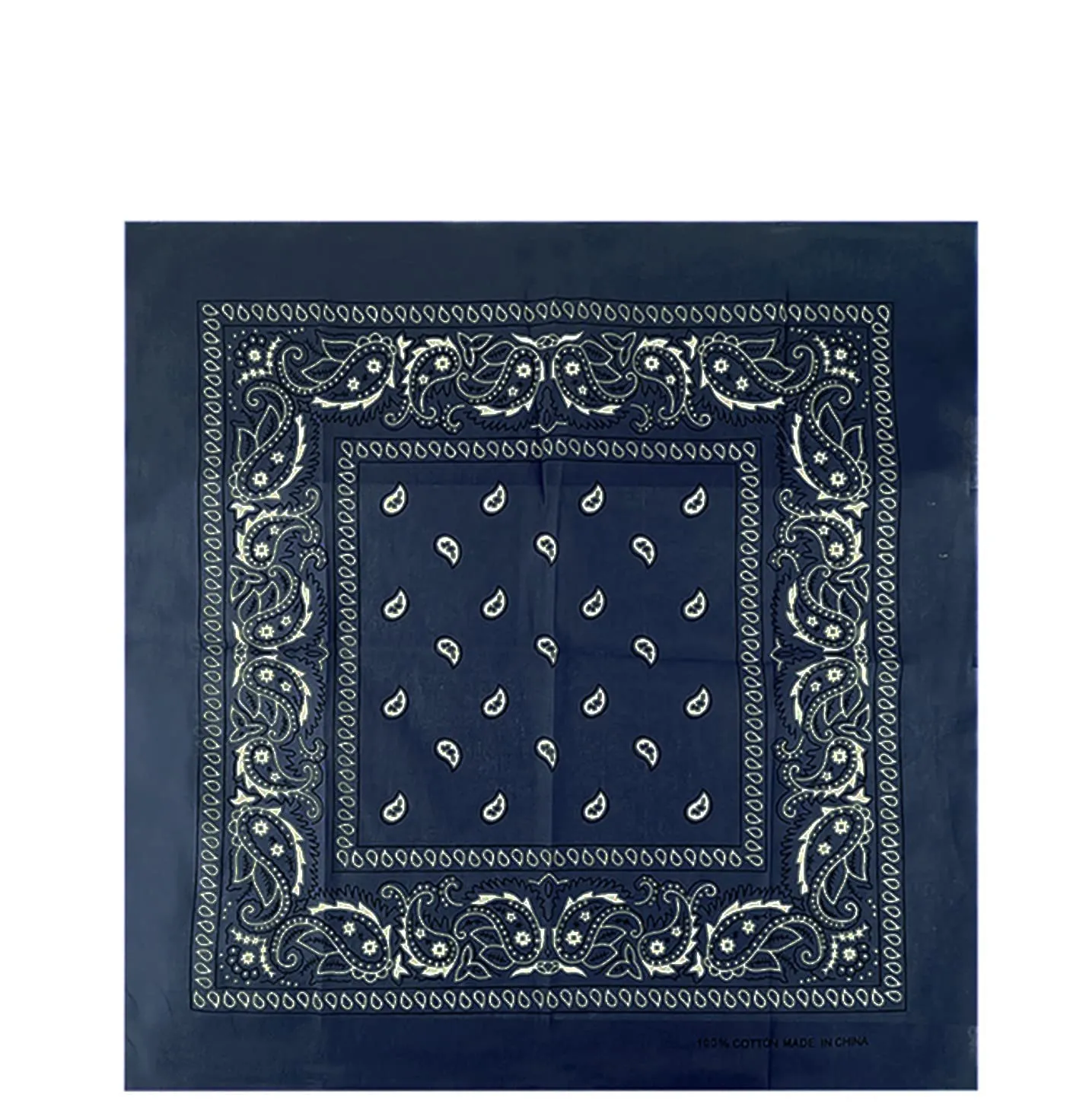 JOPHY & CO. Bandana 100% Cotone, Set 3 pz, Paisley, BluScuro, COD. A644 - immagine 3