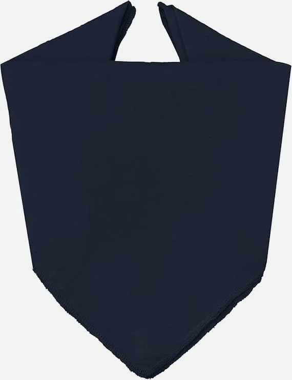 JOPHY & CO. Bandana 100% Cotone Set 10 pz, Tinta Unita, BluScuro, COD. A644 - immagine 2