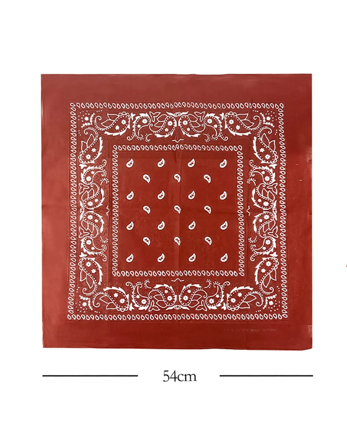 JOPHY & CO. Bandana 100% Cotone, Set 10 pz, Paisley, Bordeaux, COD. A644 - immagine 3