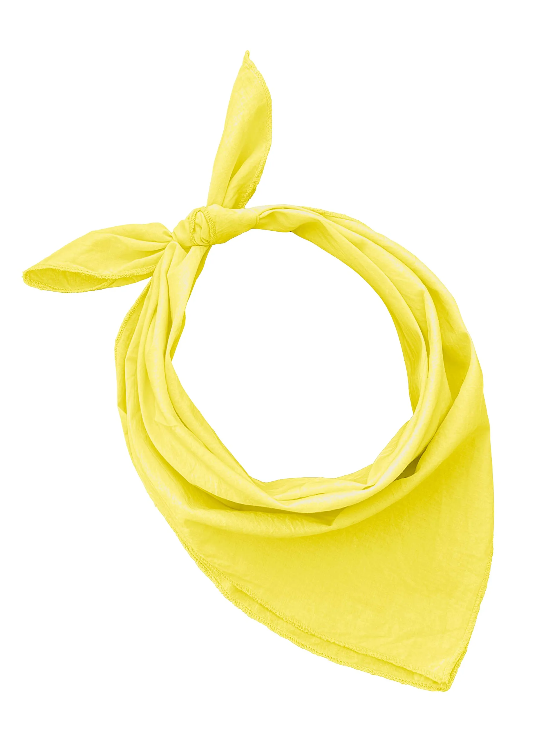 JOPHY & CO. Bandana 100% Cotone Tinta Unita Giallo COD. A644 - immagine 1