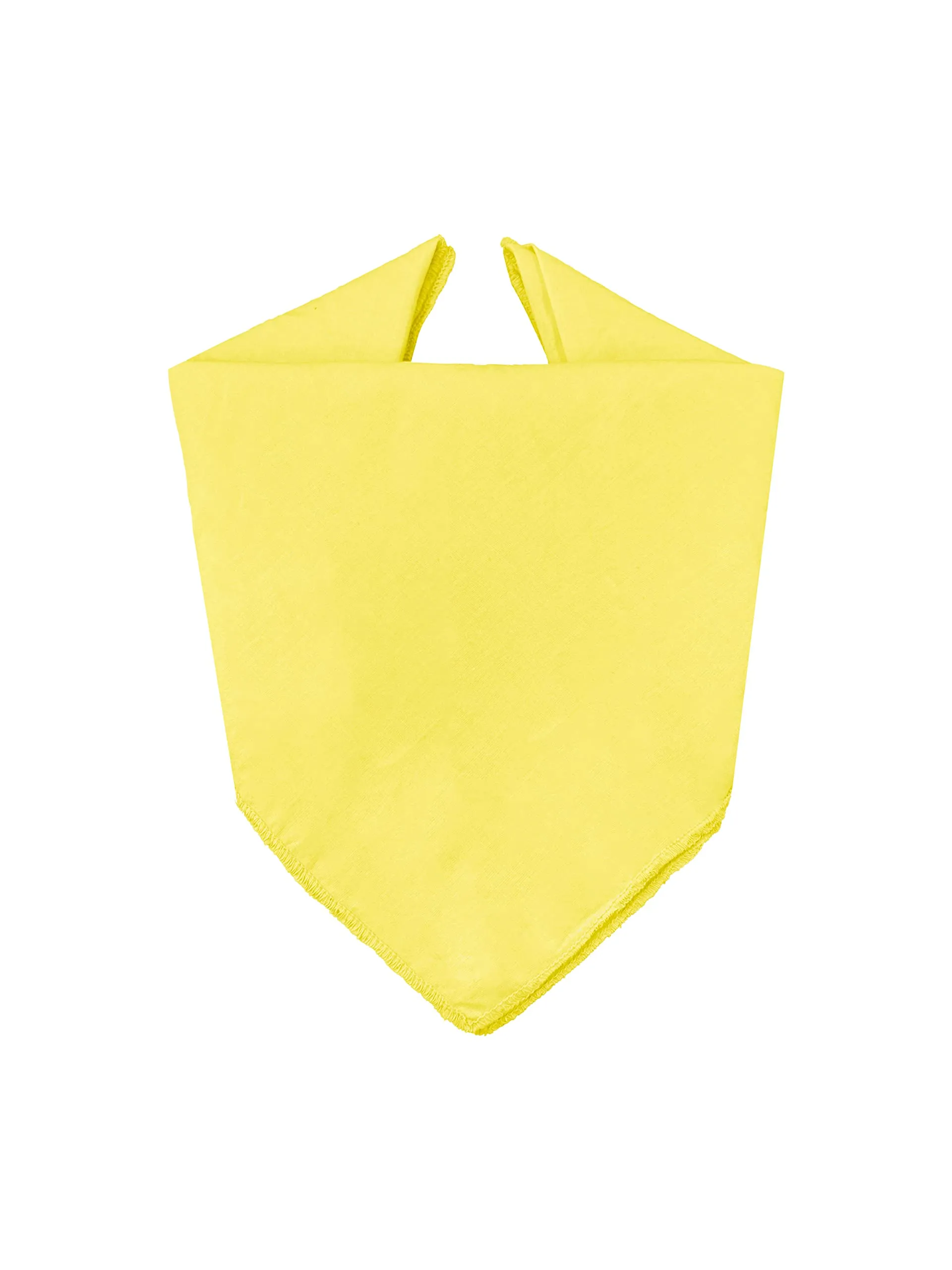 JOPHY & CO. Bandana 100% Cotone Tinta Unita Giallo COD. A644 - immagine 2
