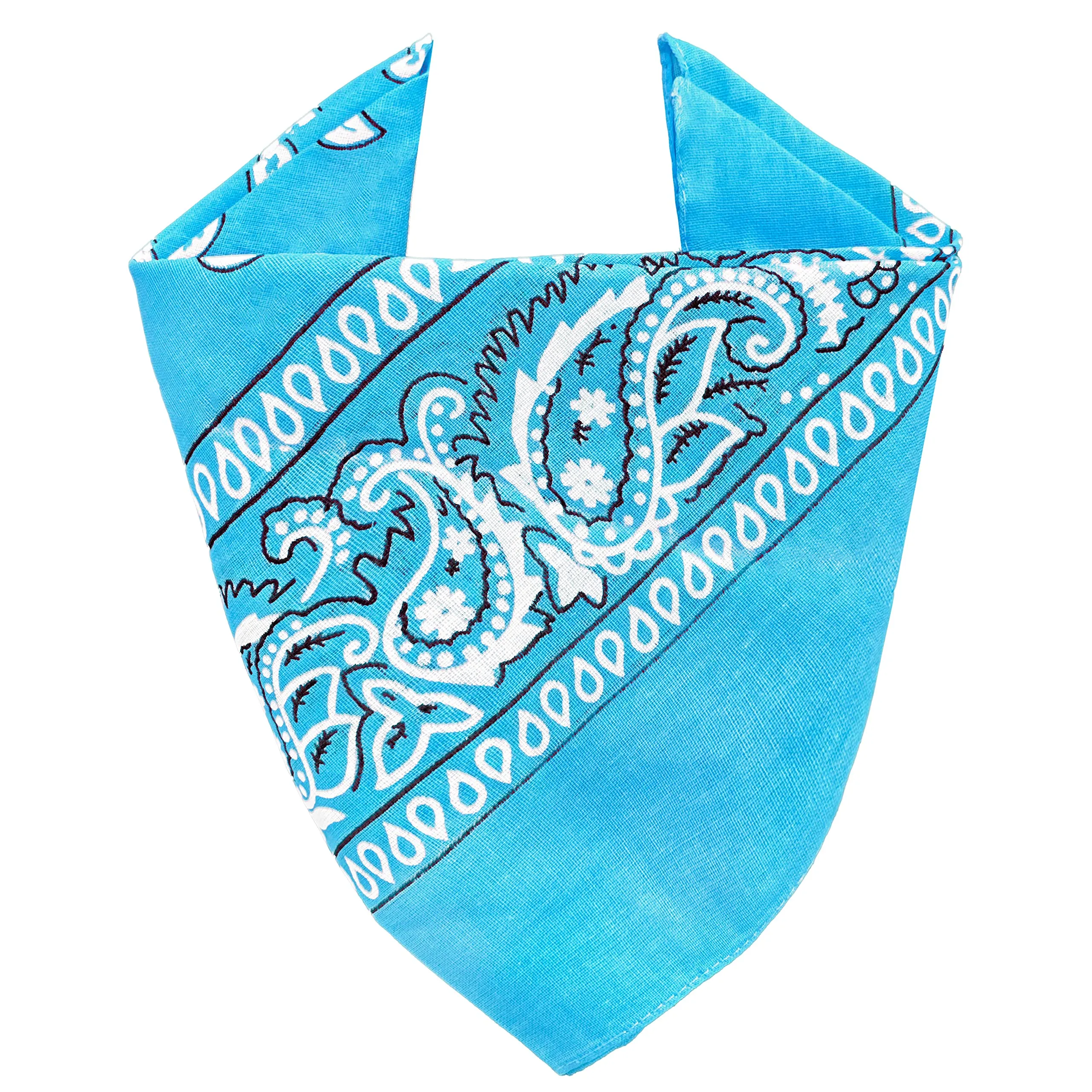 JOPHY & CO. Bandana 100% Cotone Paisley Turchese COD. A644 Set 1 pz - immagine 2