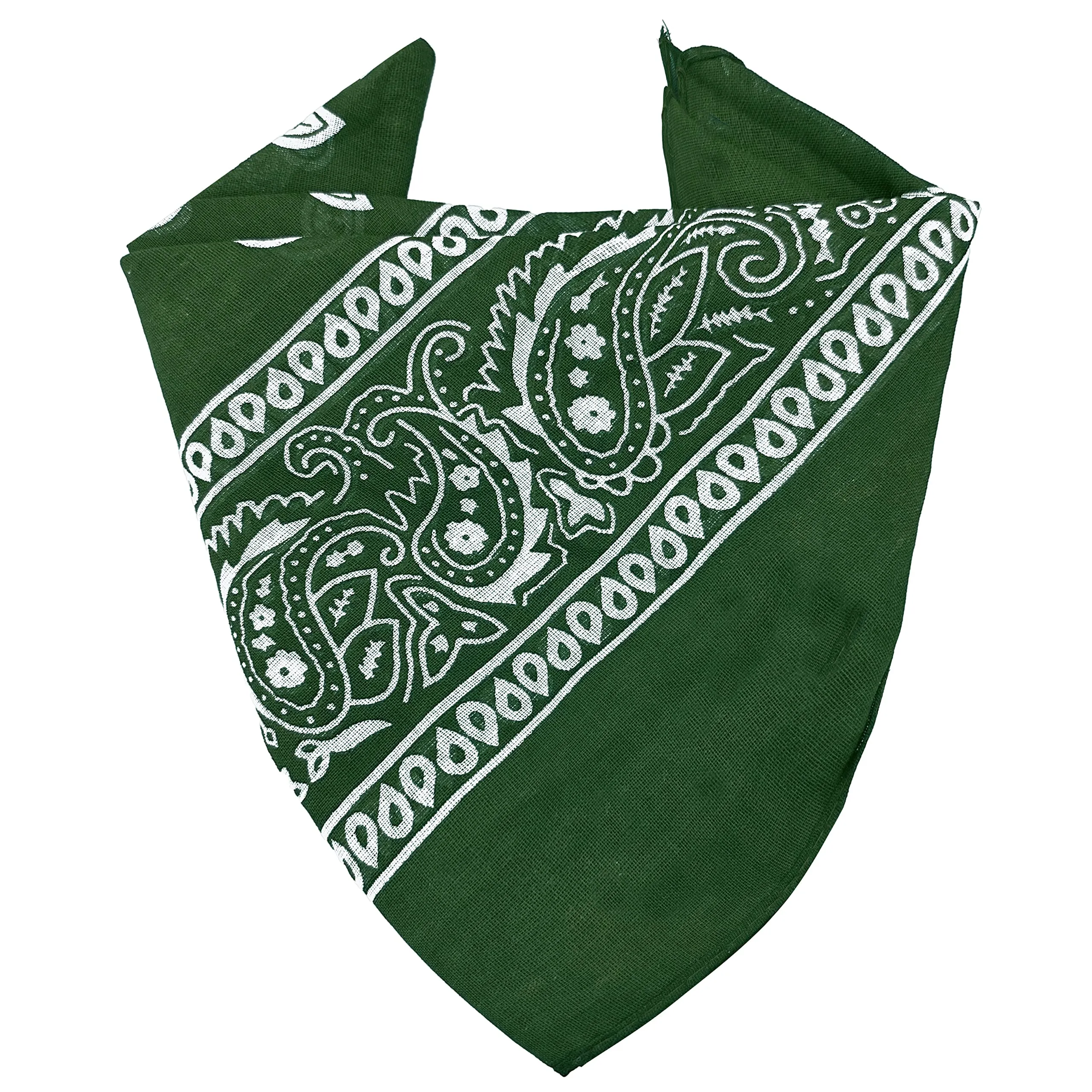 JOPHY & CO. Bandana 100% Cotone Paisley Militare A644 Set 1 pz - immagine 2