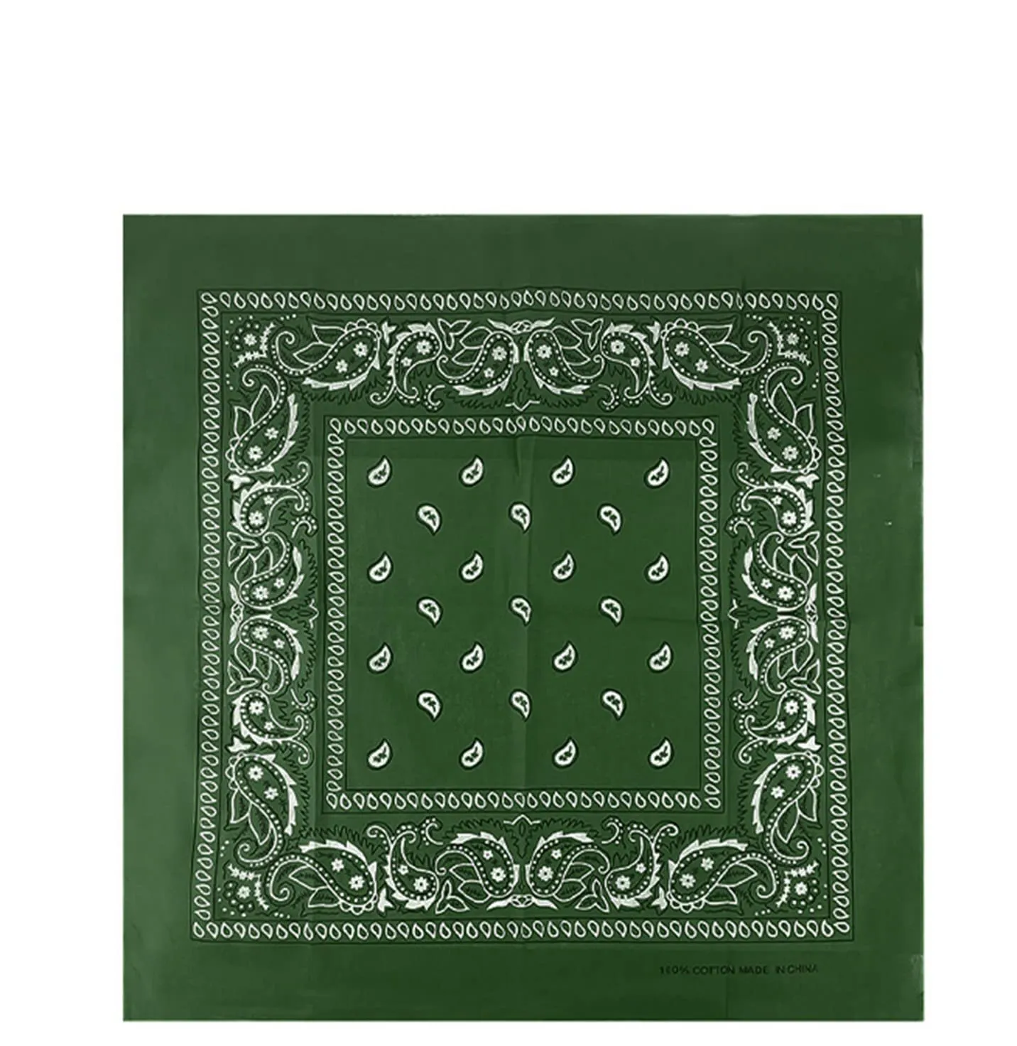 JOPHY & CO. Bandana 100% Cotone Paisley Militare A644 Set 1 pz - immagine 3