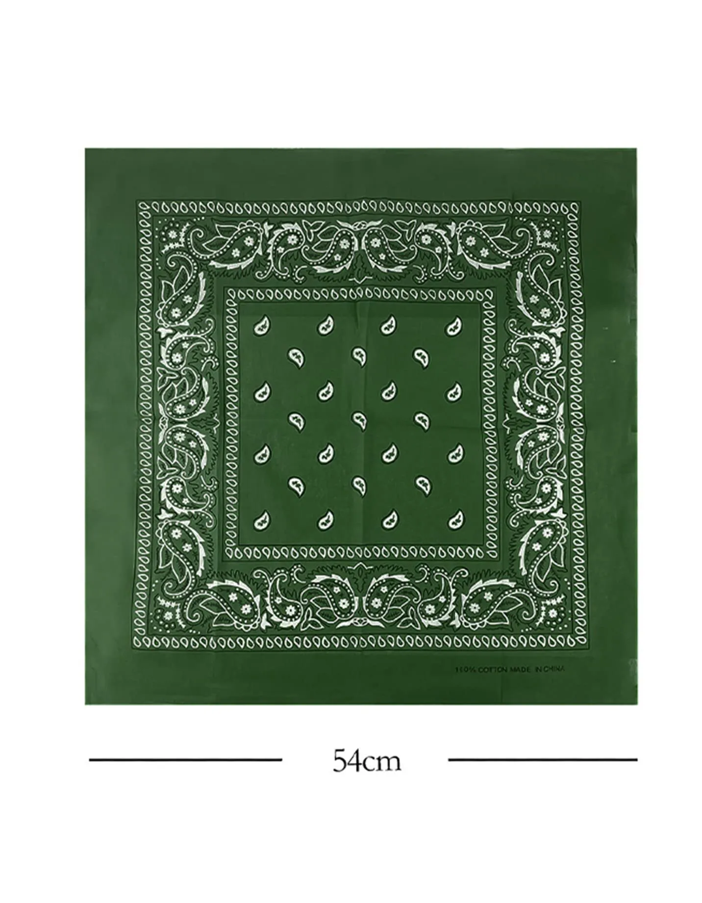 JOPHY & CO. Bandana 100% Cotone Paisley Militare A644 Set 1 pz - immagine 4
