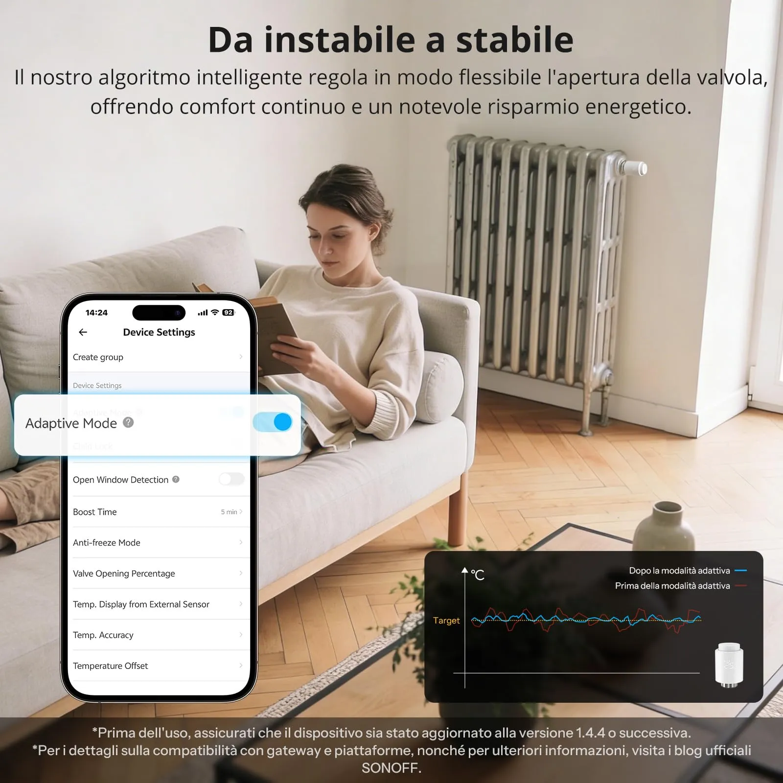 SONOFF TRVZB Valvola Termostatica Intelligente per Radiatore, 4 Pezzi, Zigbee 3.0 - immagine 9