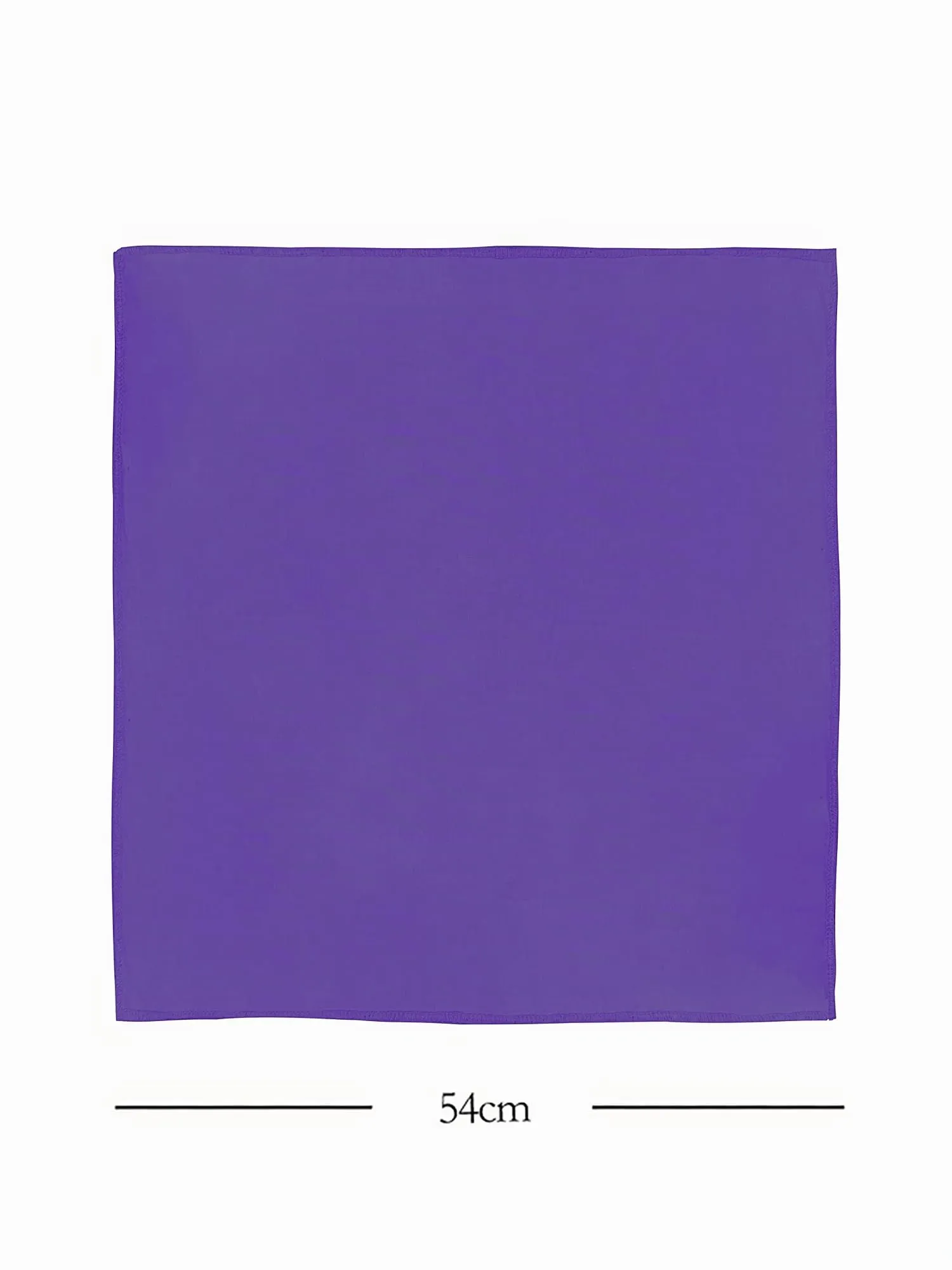 JOPHY & CO. Bandana 100% Cotone Tinta Unita Viola COD. A644 Set 1 pz - immagine 3