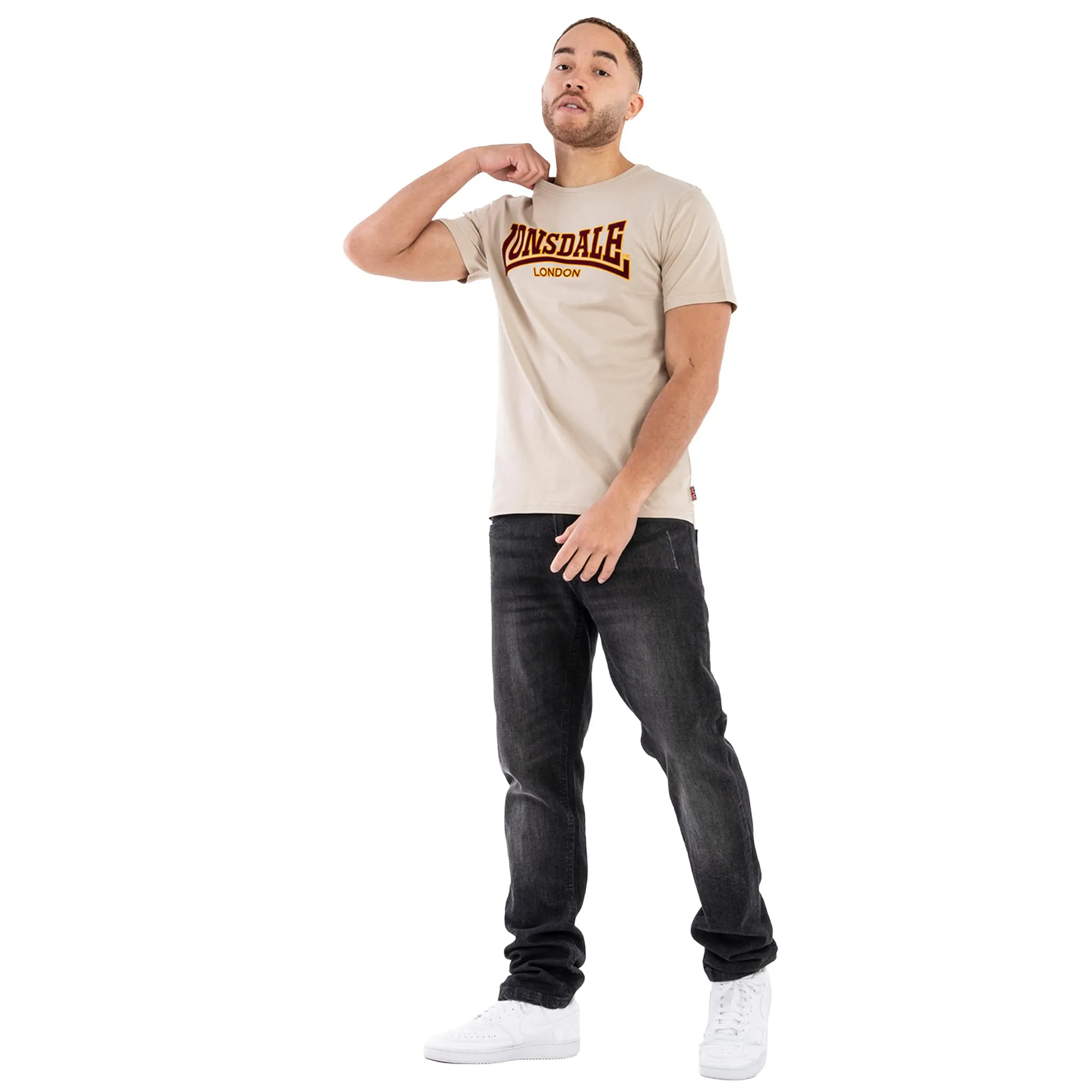 Lonsdale Giacca Classica da Uomo, Sabbia, XXL - immagine 5