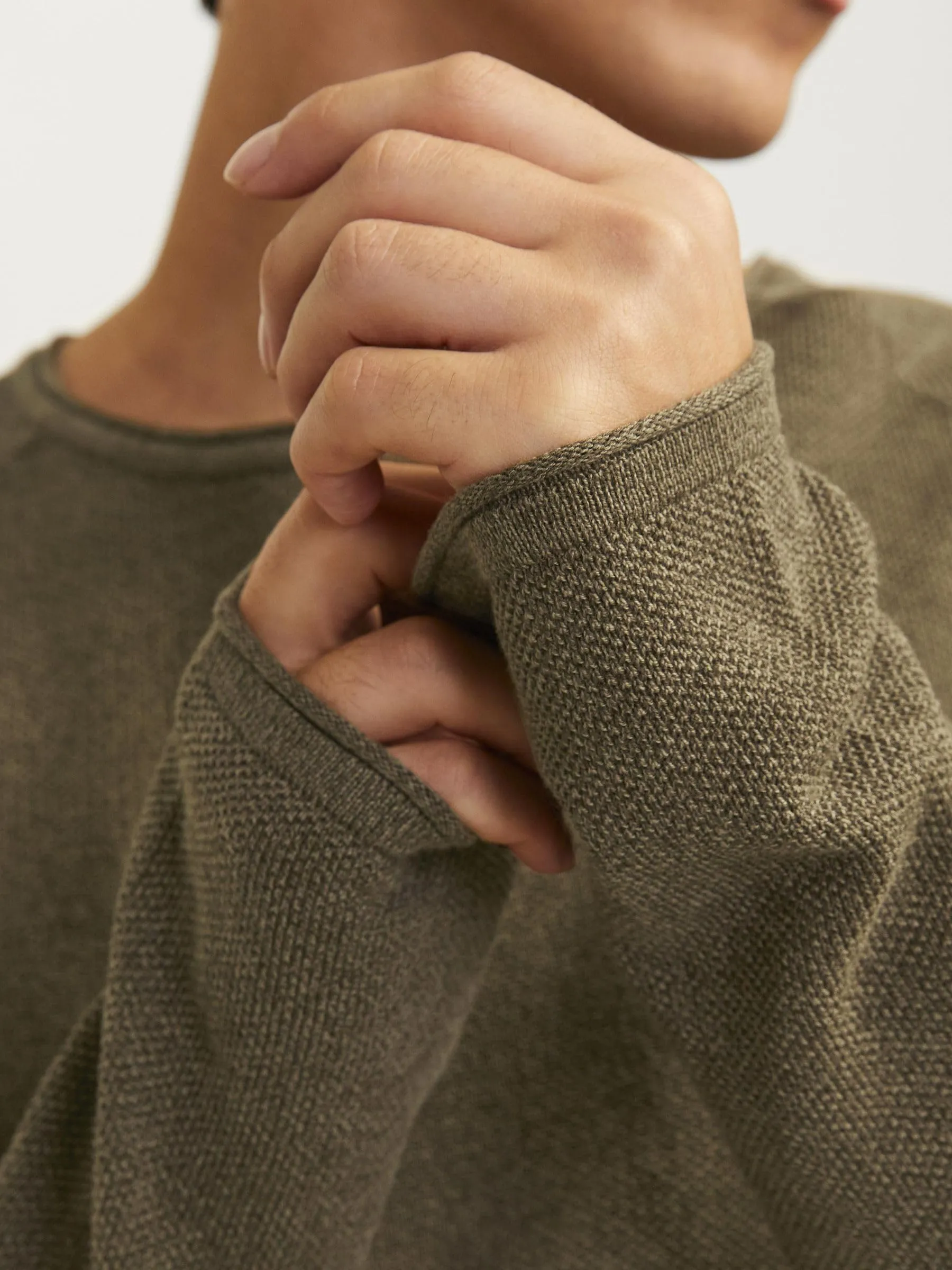 Jack & Jones JJEHILL Knit Crew Neck Noos Sweater, Twist, S - immagine 6