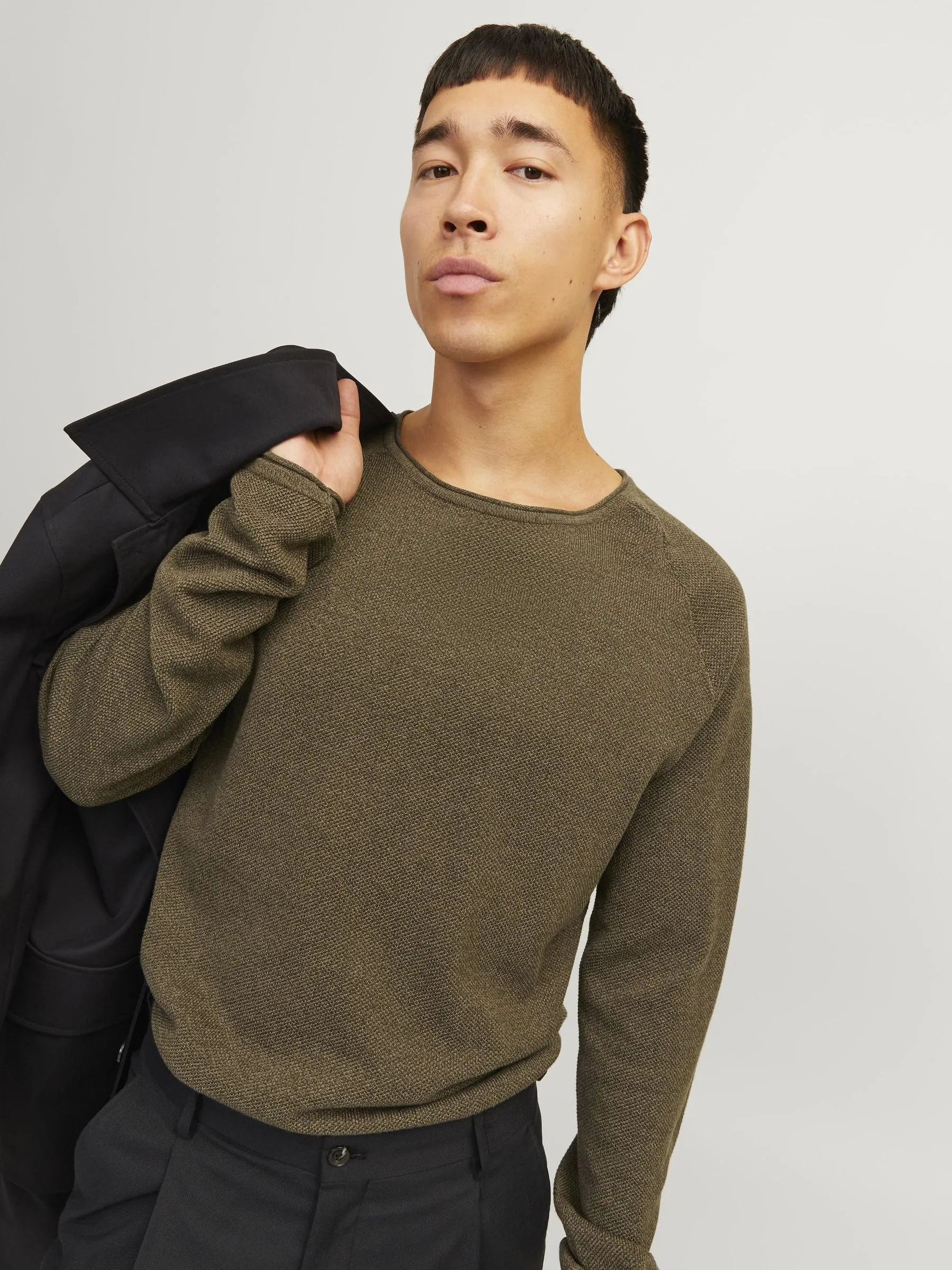 Jack & Jones JJEHILL Knit Crew Neck Noos Sweater, Twist, S - immagine 7