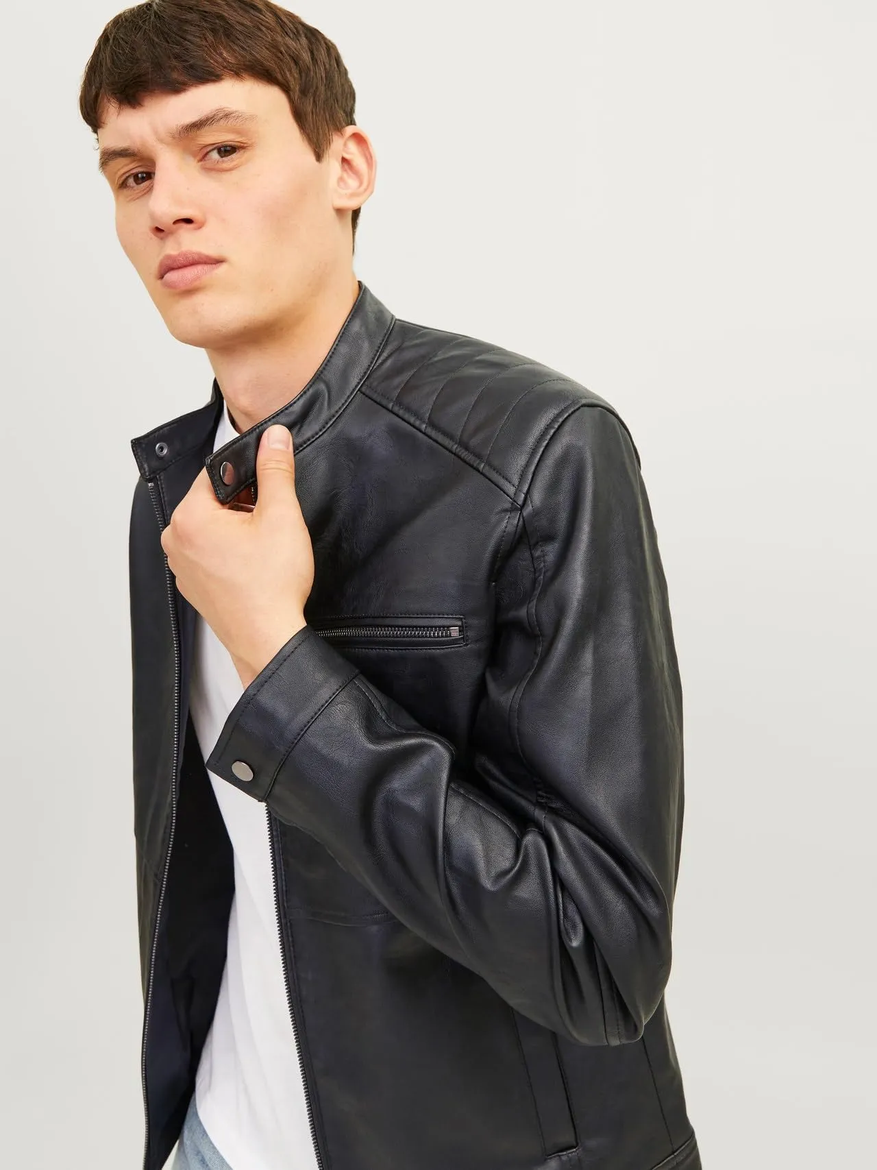 Jack & Jones Giacca in Finta Pelle Nero XS - immagine 6