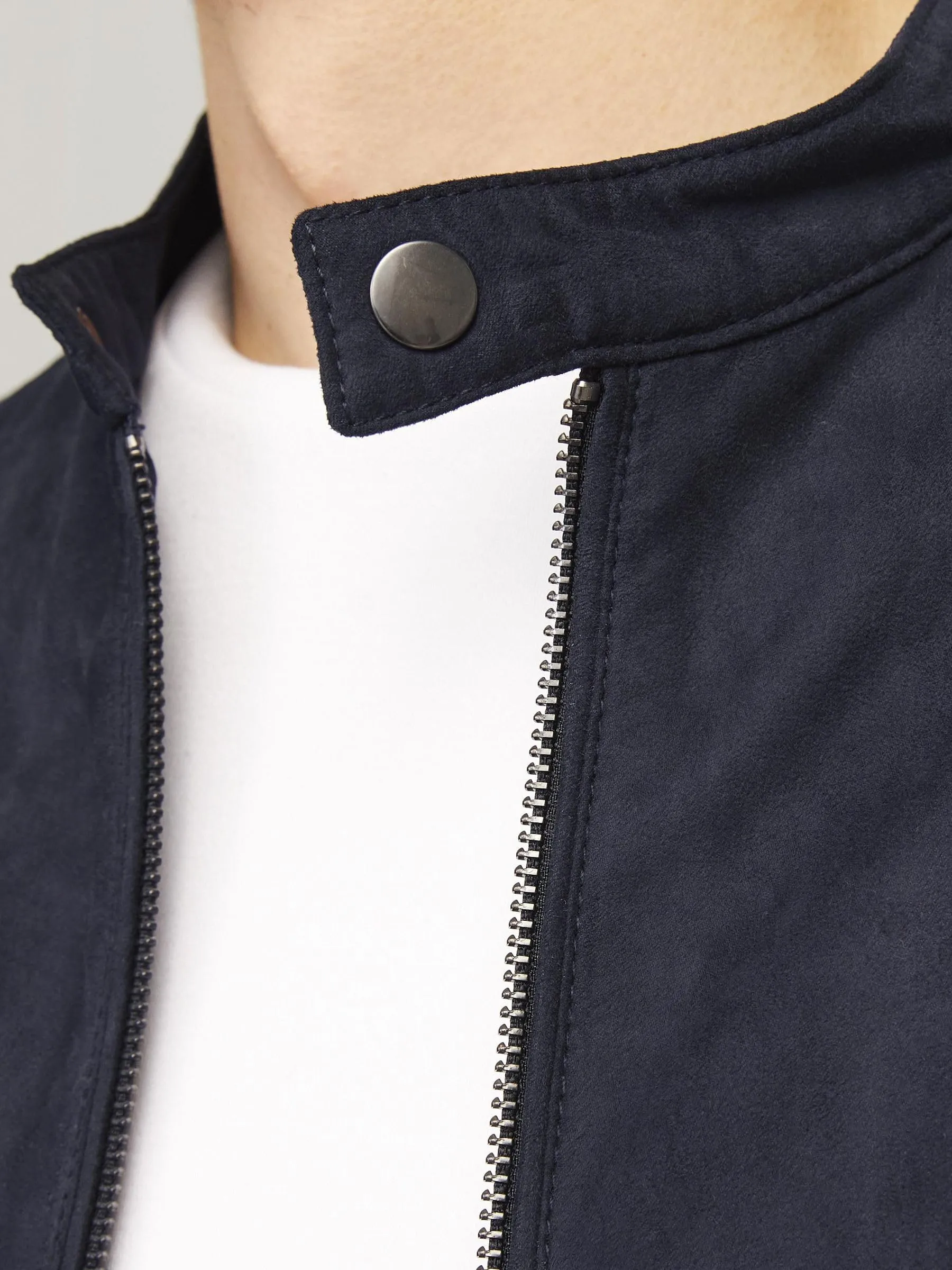 Jack & Jones Giacca in Finta Pelle Scamosciata Jet Black - immagine 5