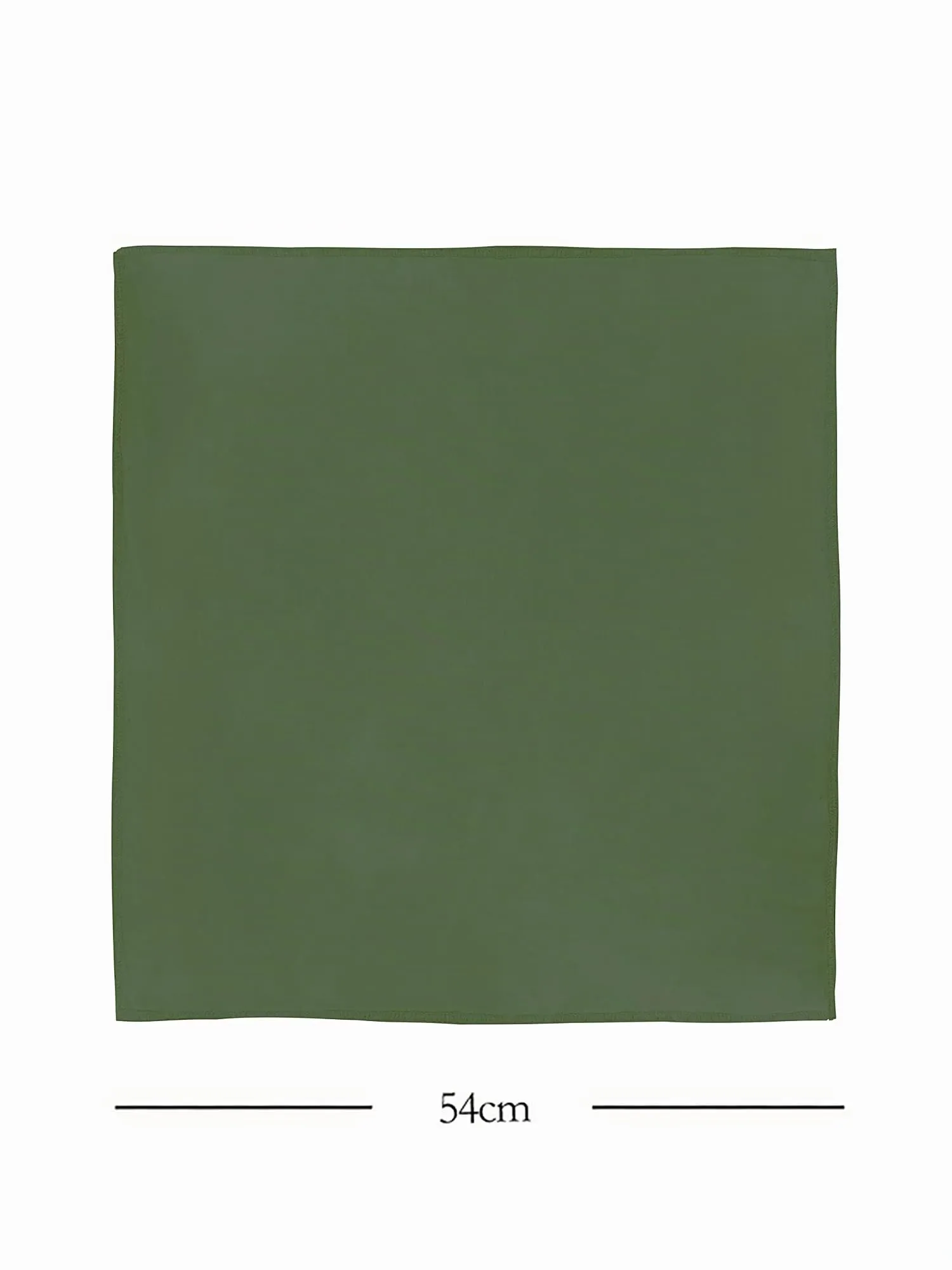 JOPHY & CO. Bandana 100% Cotone, Set 10 pz, Tinta Unita, Militare, COD. A644 - immagine 3