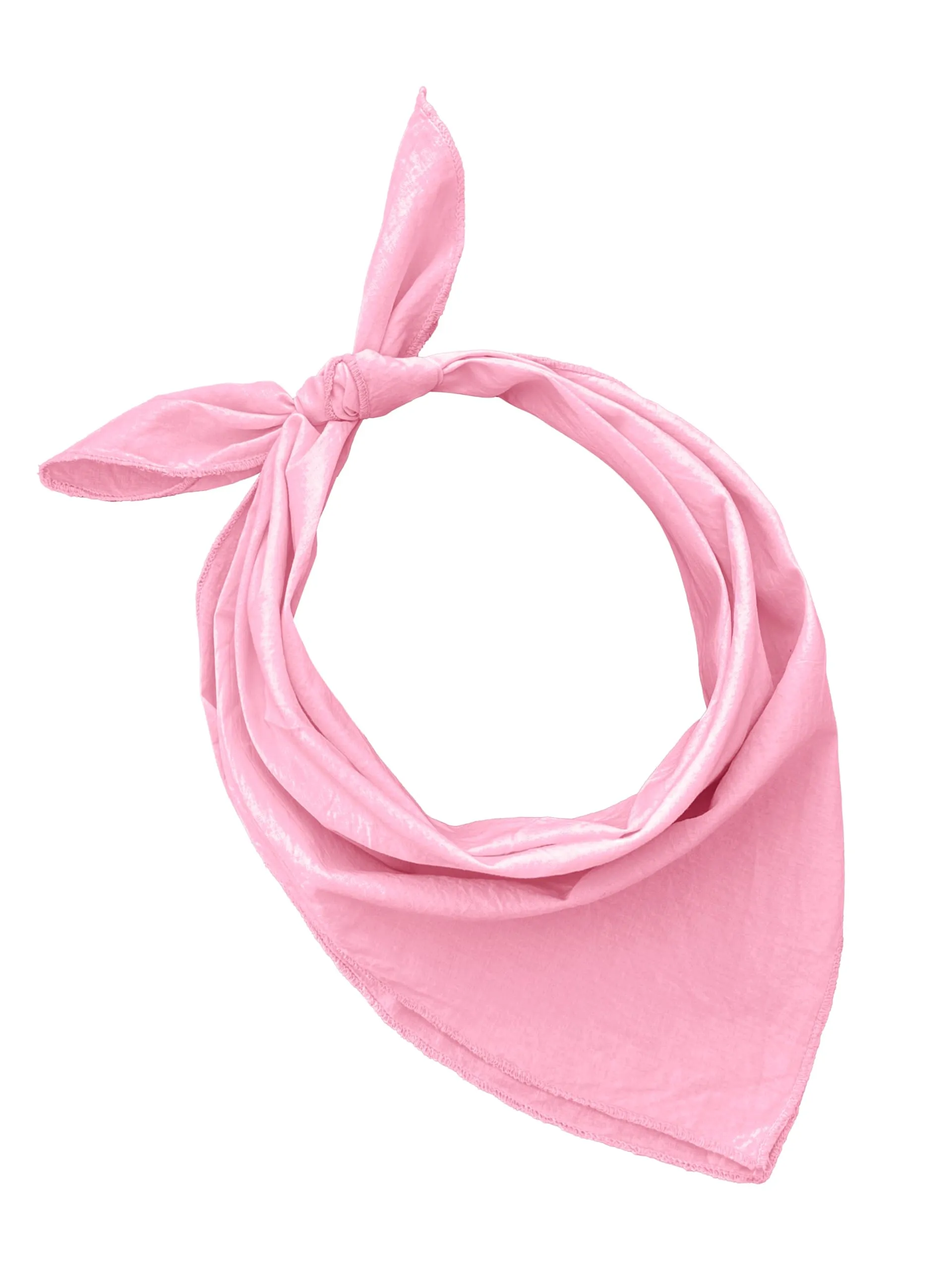 JOPHY & CO. Bandana 100% Cotone, Set 10 pz, Tinta Unita, Rosa, COD. A644 - immagine 1
