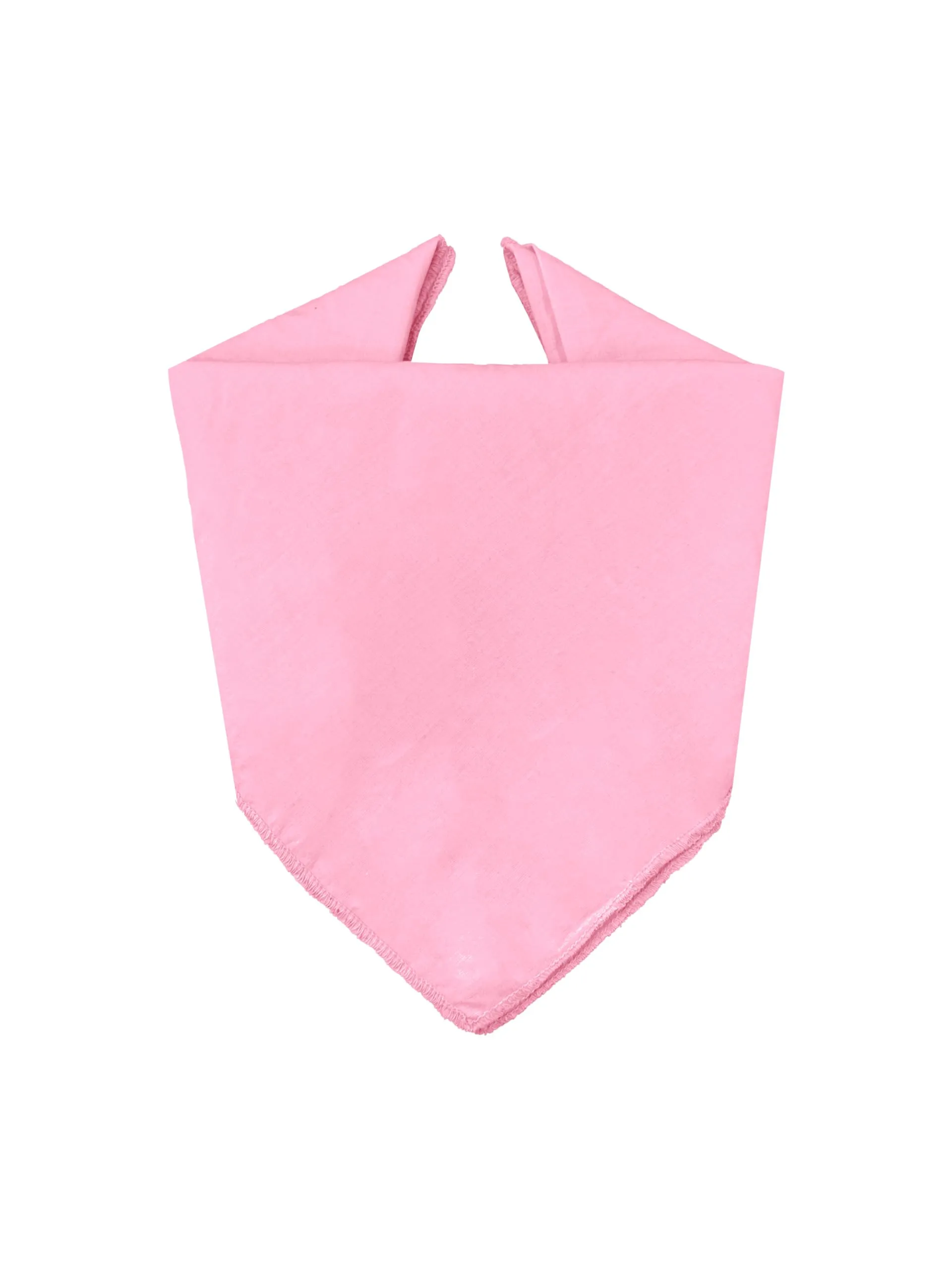 JOPHY & CO. Bandana 100% Cotone, Set 10 pz, Tinta Unita, Rosa, COD. A644 - immagine 2
