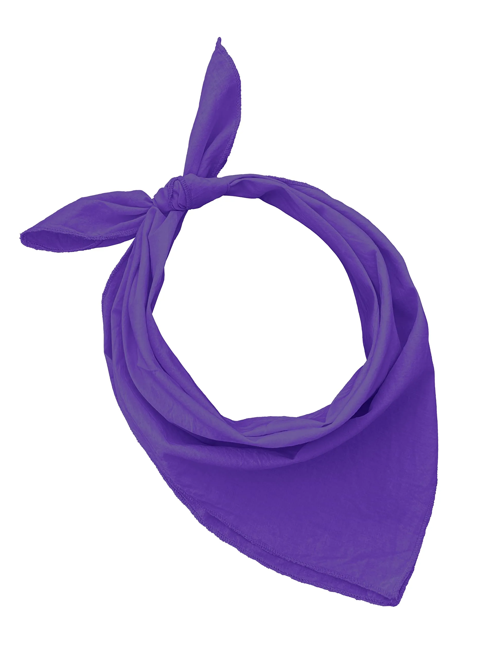 JOPHY & CO. Bandana 100% Cotone Tinta Unita Viola Set 10 pz COD. A644 - immagine 1