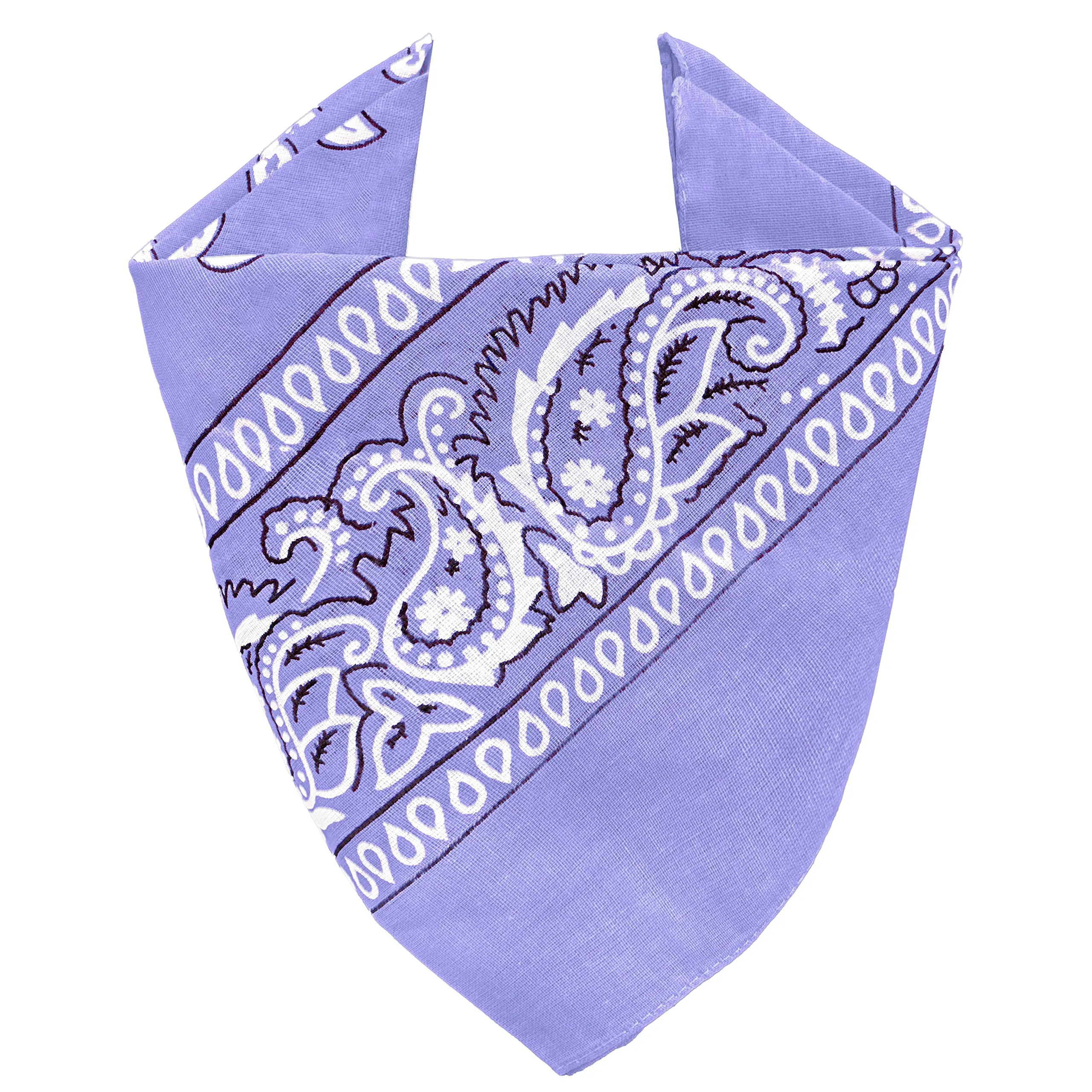 JOPHY & CO. Bandana 100% Cotone, Set 5 pz, Paisley, Lilla, COD. A644 - immagine 2