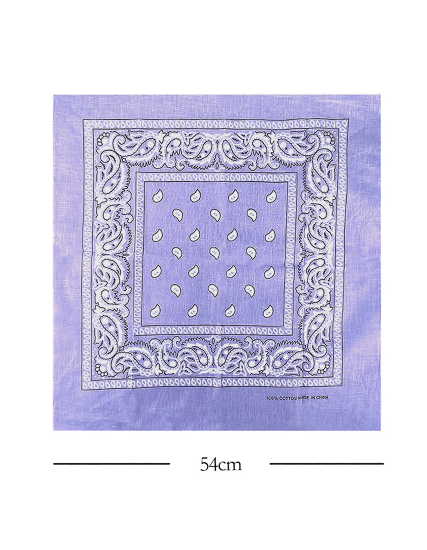 JOPHY & CO. Bandana 100% Cotone, Set 5 pz, Paisley, Lilla, COD. A644 - immagine 4