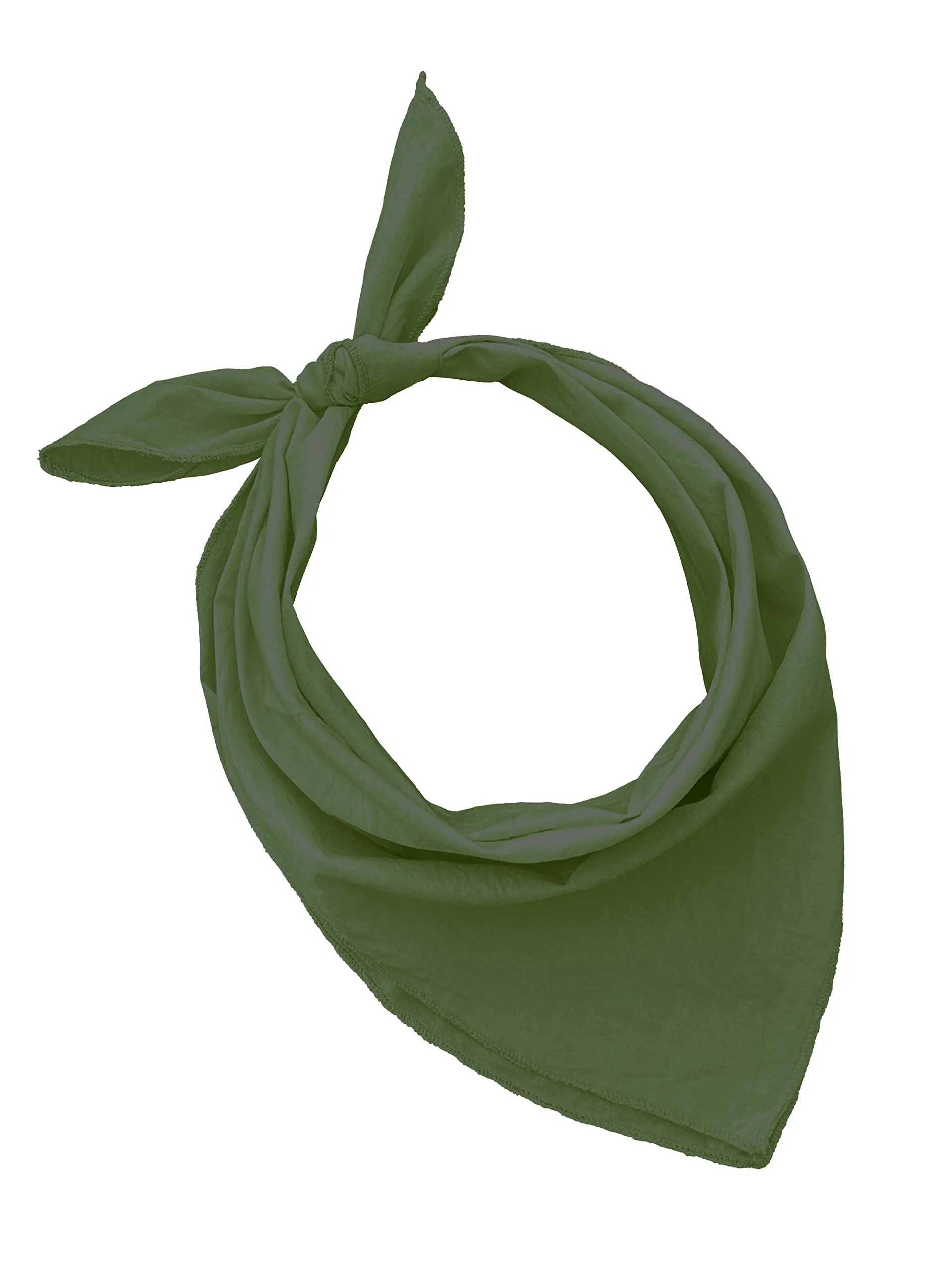 JOPHY & CO. Bandana 100% Cotone, Set 3 pz, Tinta Unita, Militare, Cod. A644 - immagine 1