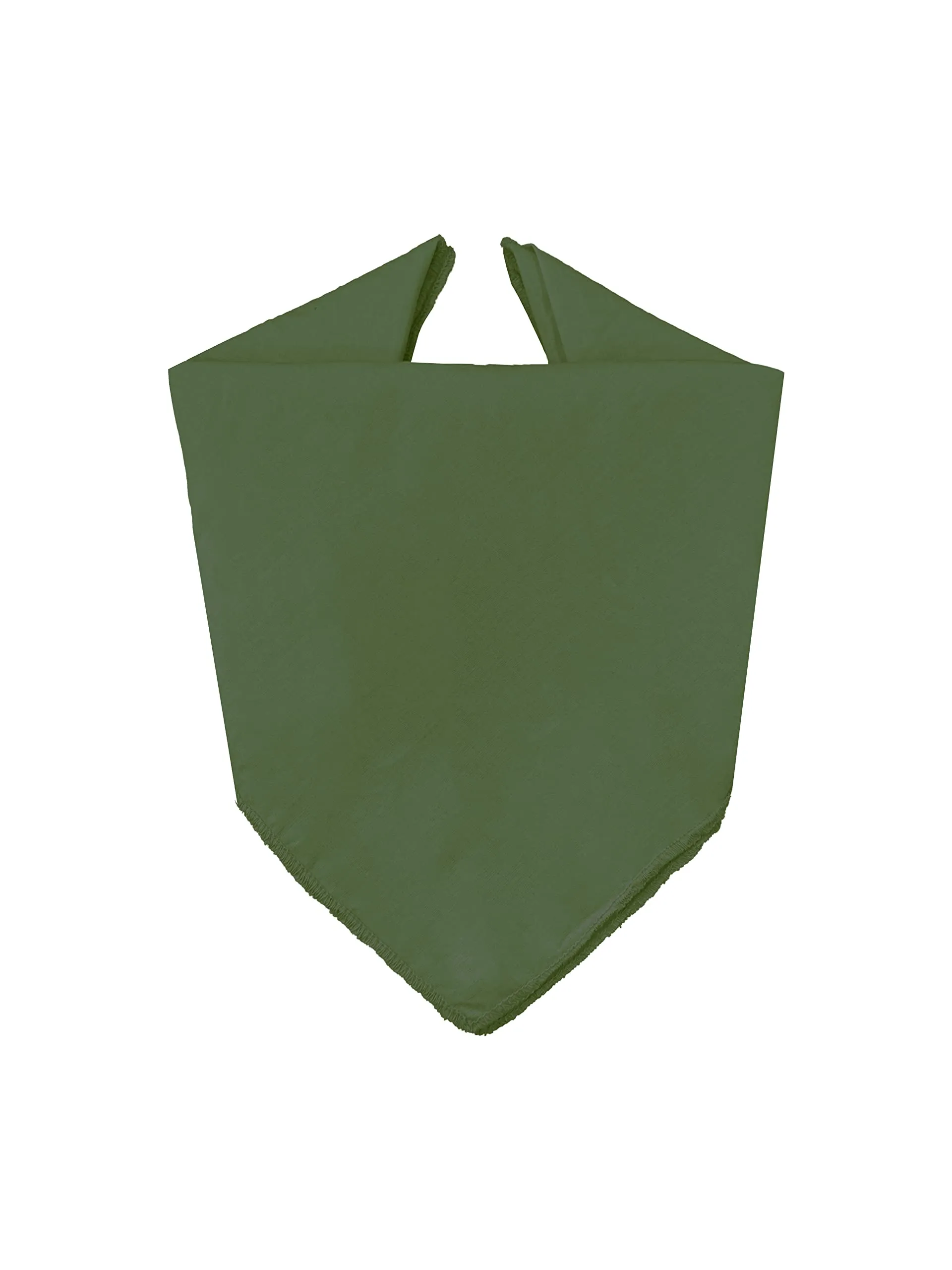 JOPHY & CO. Bandana 100% Cotone, Set 3 pz, Tinta Unita, Militare, Cod. A644 - immagine 2