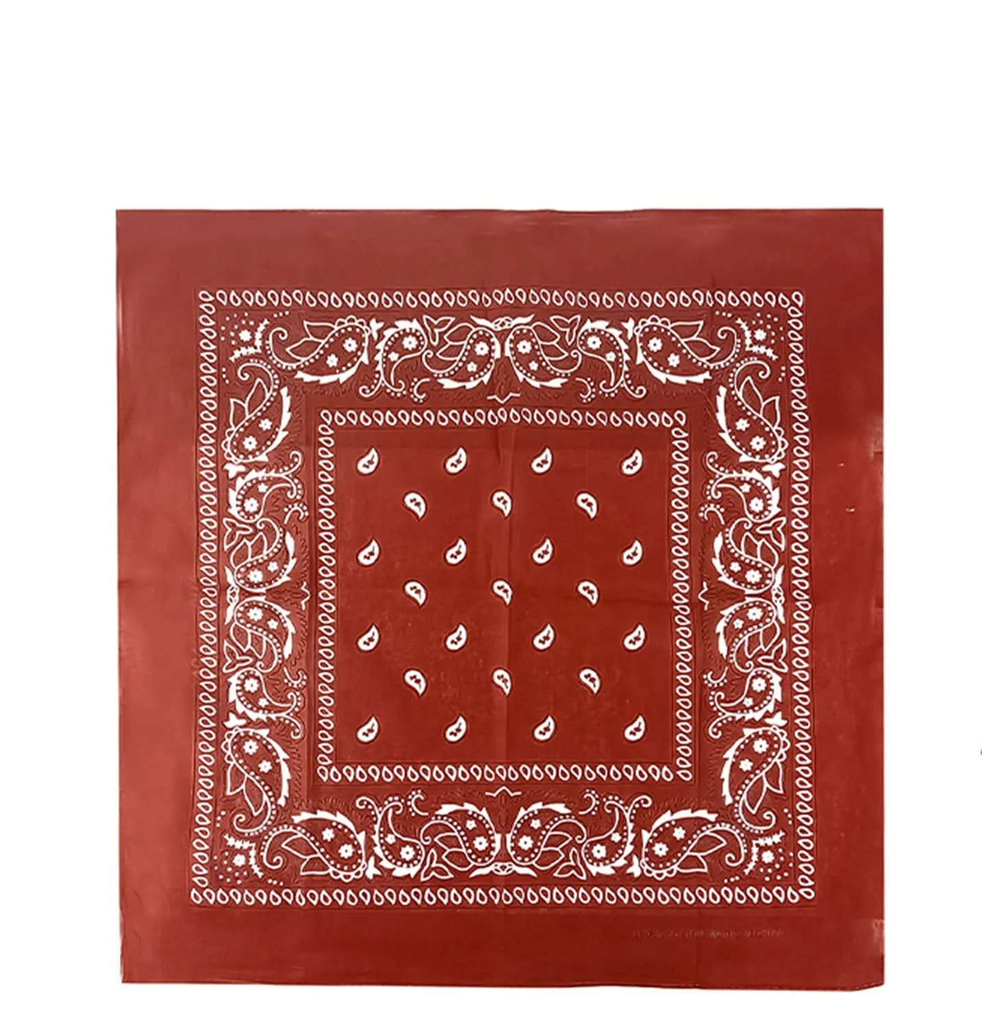 JOPHY & CO. Bandana 100% Cotone Set 5 pz, Paisley, Bordeaux, COD. A644 - immagine 4